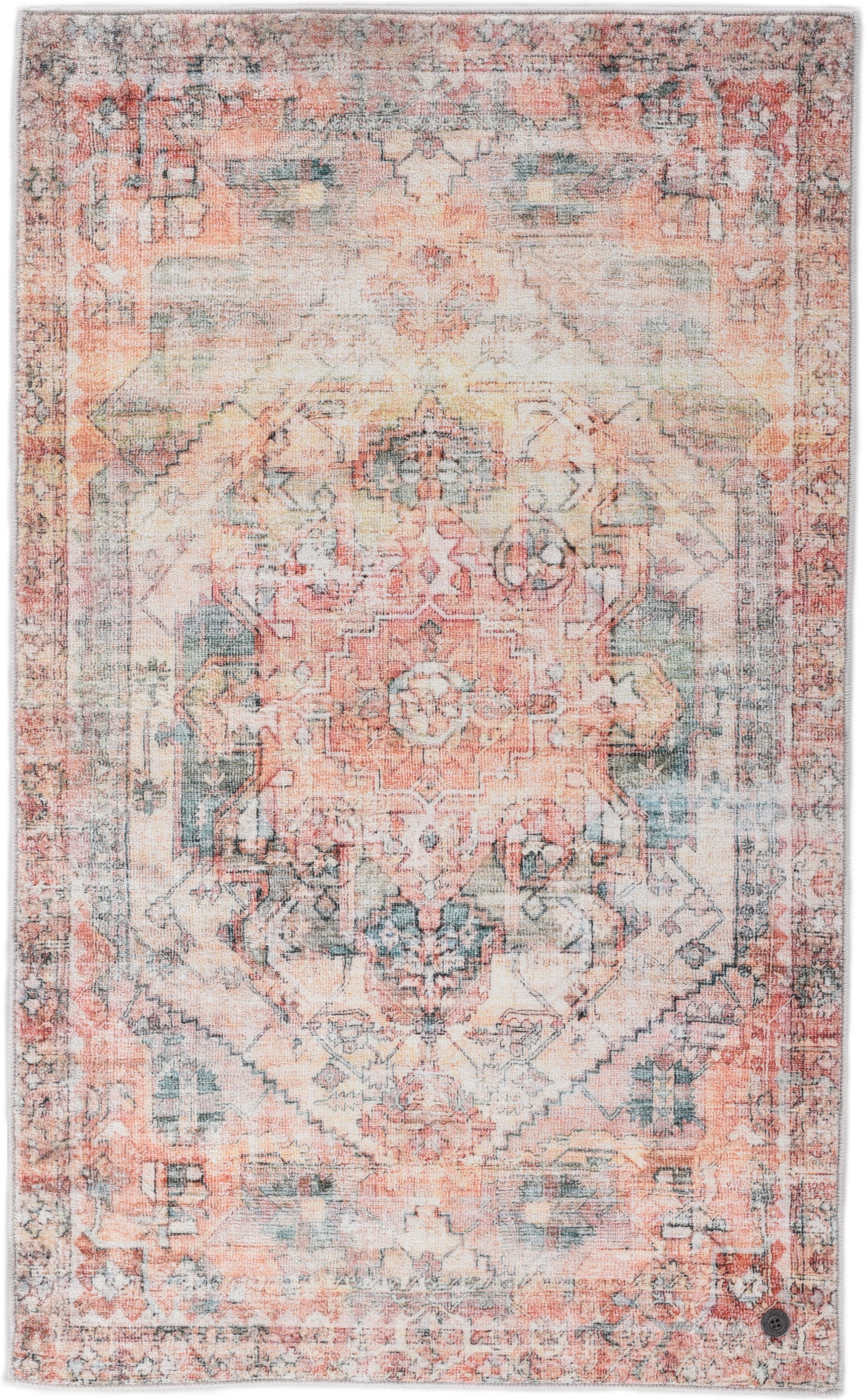 TOM TAILOR HOME Badematte Oriental Bath THREE, Höhe 7 mm, rutschhemmend beschichtet, strapazierfähig, fußbodenheizungsgeeignet, Polyester, rechteckig, Badteppich, Orient-Optik, Vintage Design, waschbar