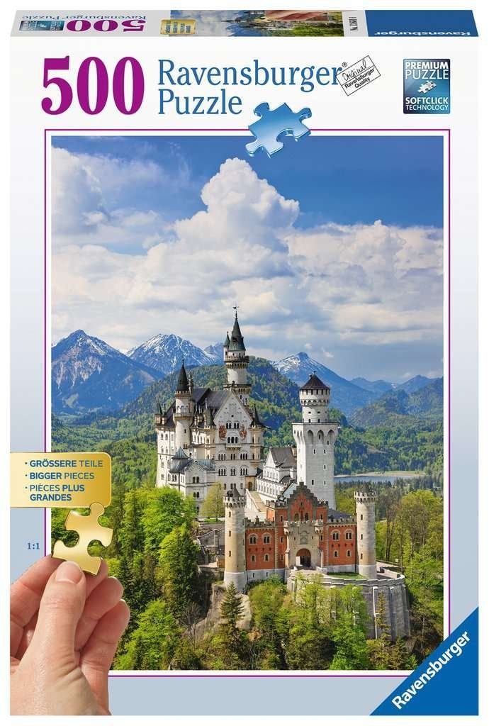 Ravensburger Puzzle Pz. Märchenhaftes Schloss 500Teile, Puzzleteile