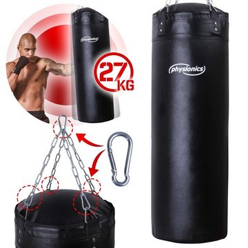 Physionics Boxsack Erwachsene 27kg Gefüllt 100cm Sandsack Punching Bag