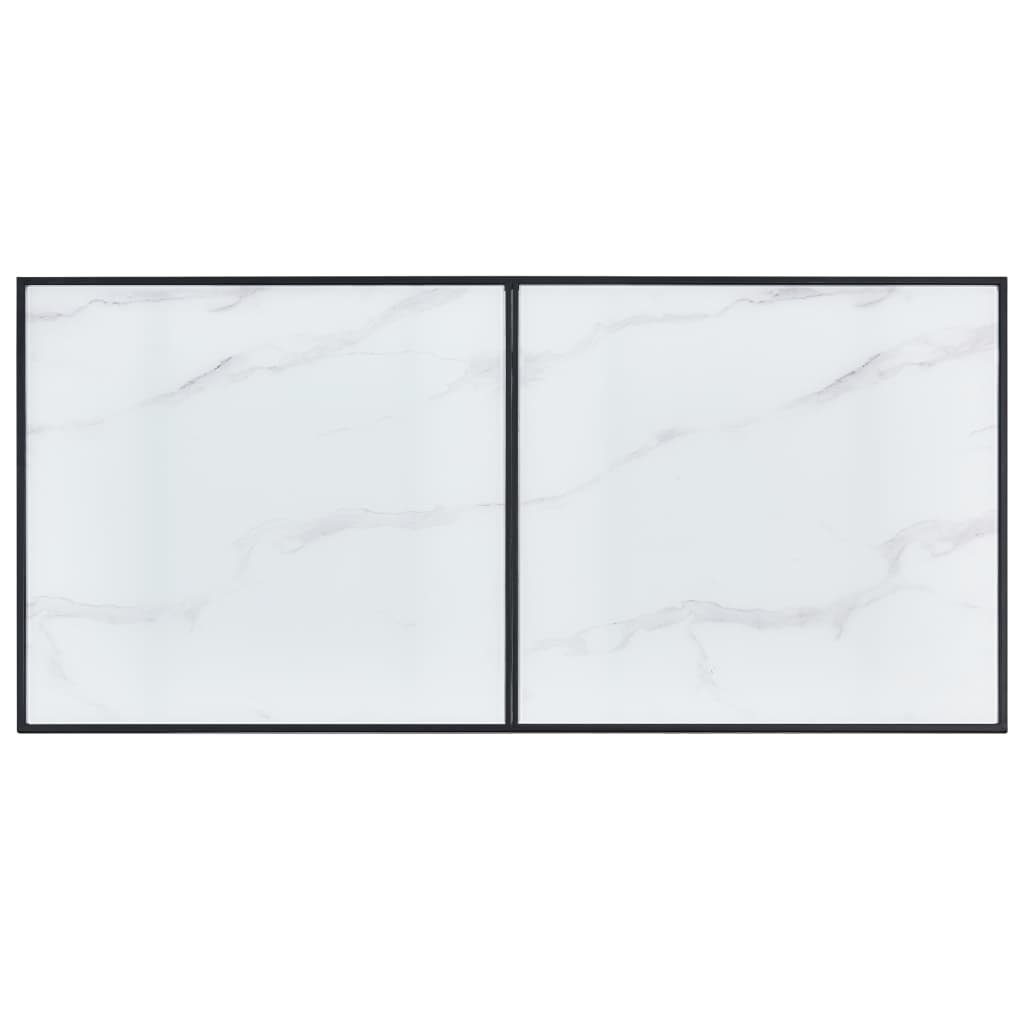 vidaXL Esstisch Esstisch Weiß (1-St) 160 x | cm x 80 75 Weiß Weiß Hartglas