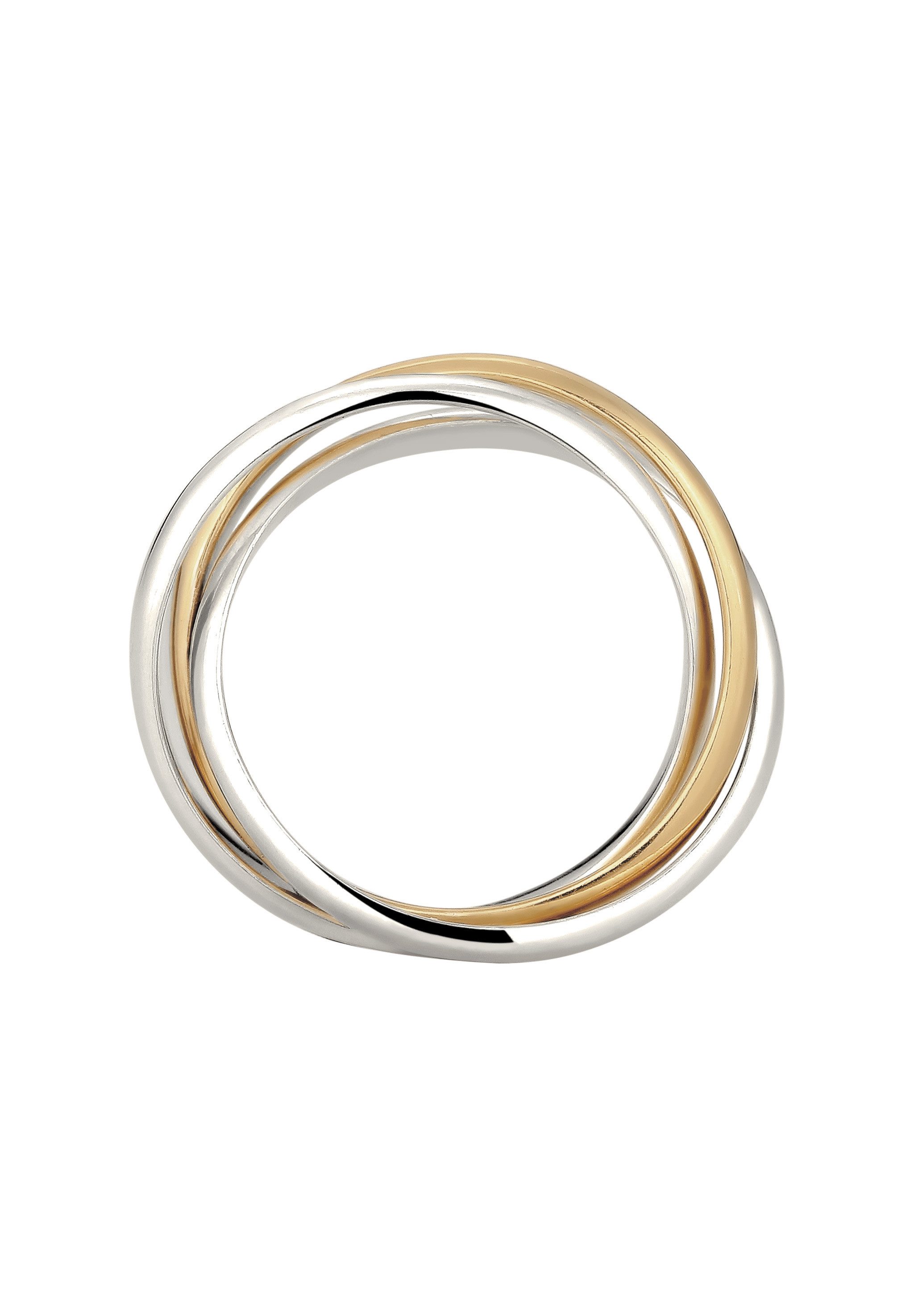 Elli Fingerring Wickelring Trio Trini Basic Schmuck Geschenk 925 Silber, Ring Set