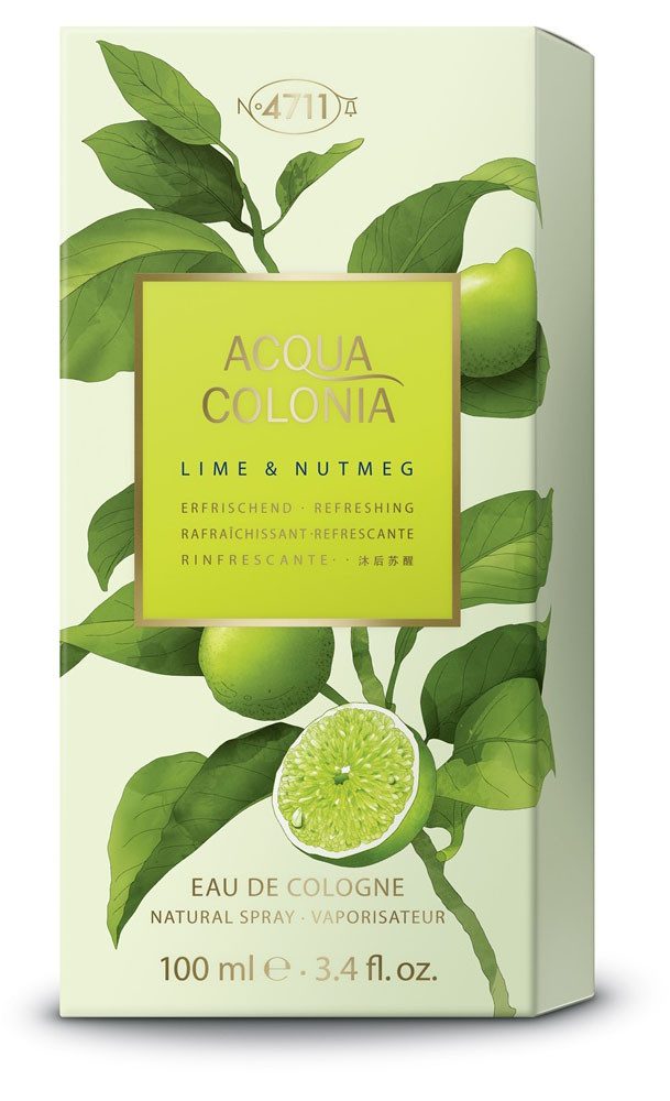 4711 Eau de Cologne 4711 Acqua Colonia LIME & NUTMEG EAU DE COLOGNE NATURAL SPRAY 100 ML, 1-tlg., mit frischen und warmen Noten