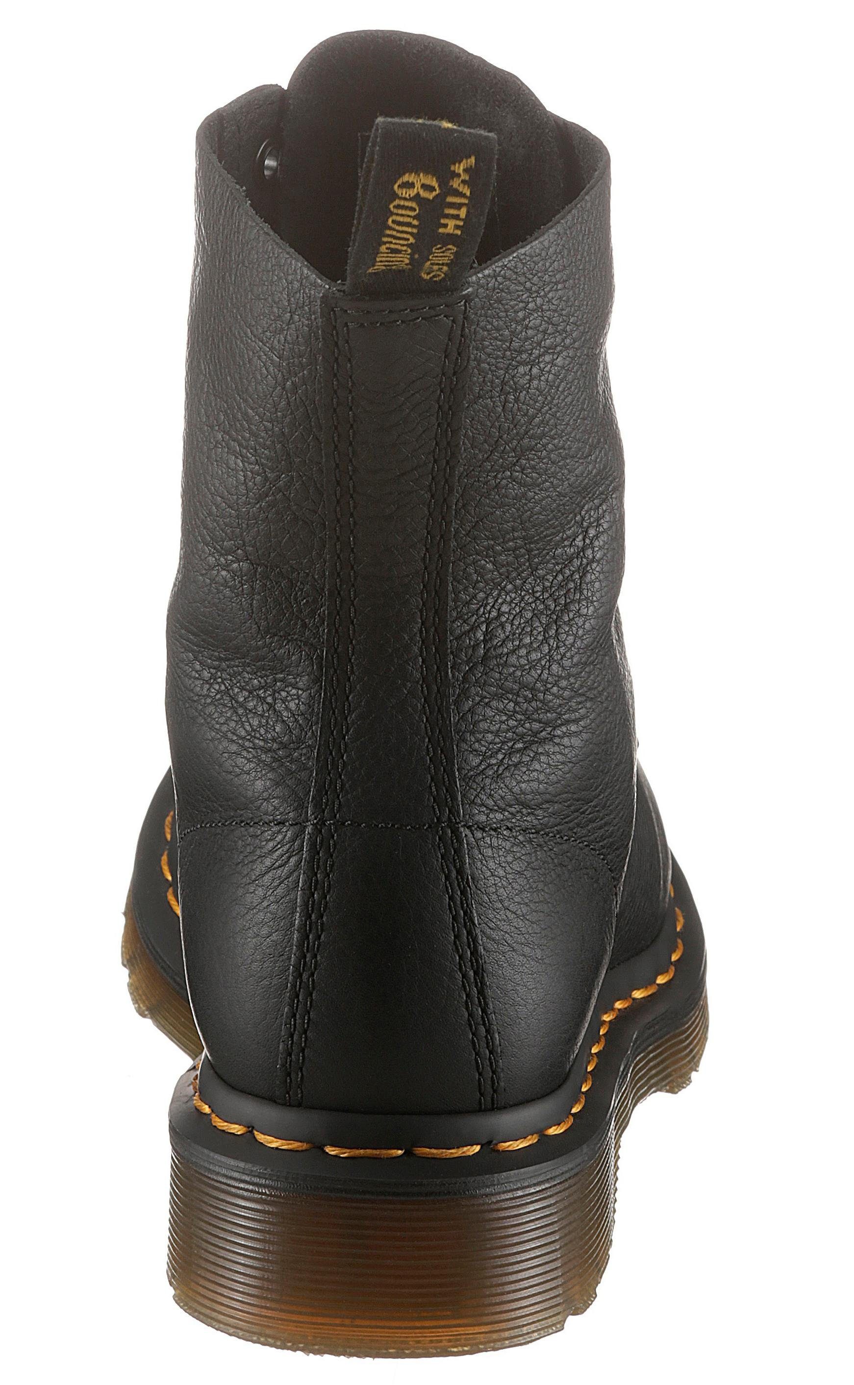 DR. MARTENS 1460 PASCAL 8 Eye Boot Schnürboots Blockabsatz,Schnürschuh,Stiefelette mit Luftkammernsohle-schmale Form