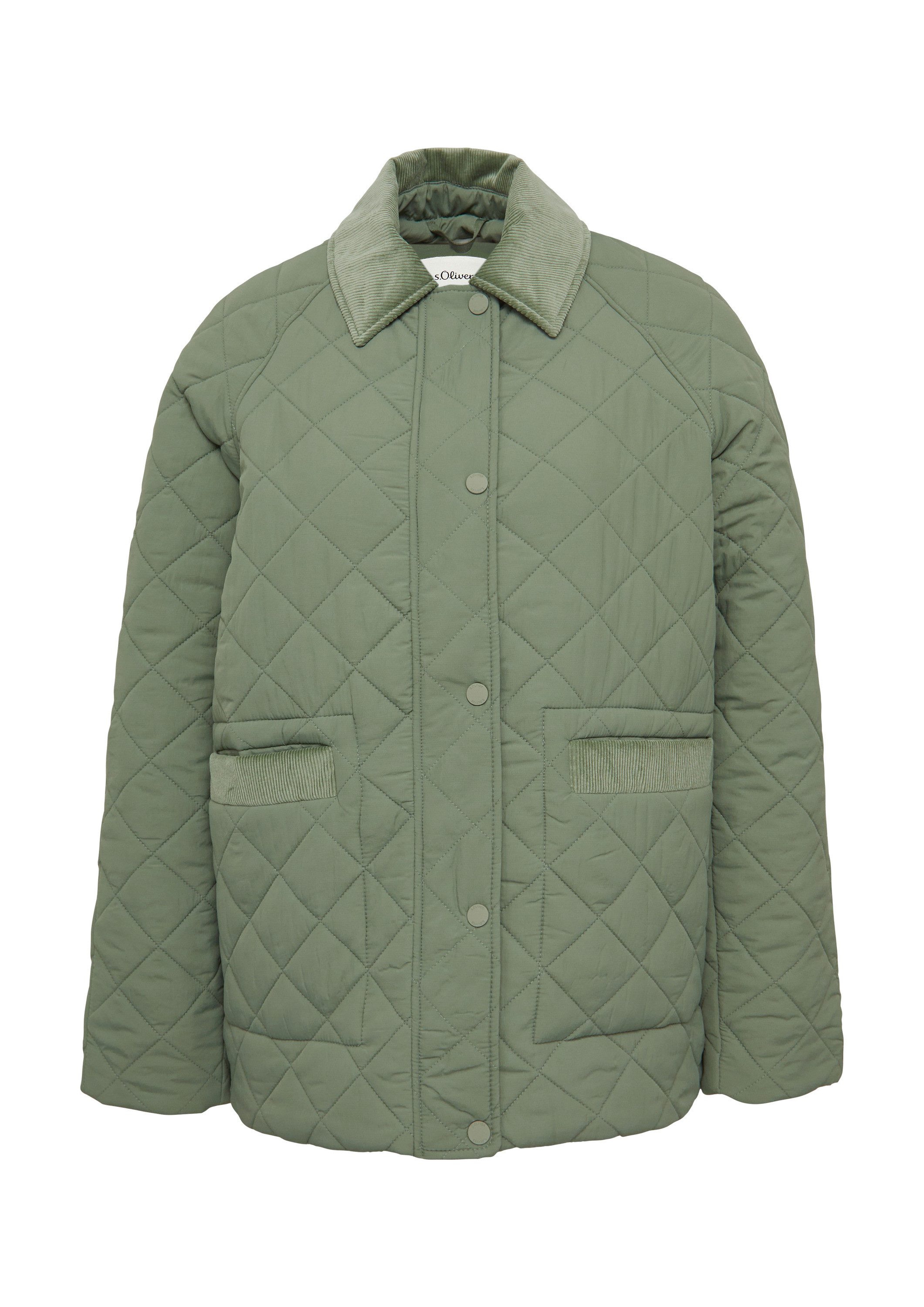 s.Oliver Funktionsjacke Outdoor-Jacke Steppjacke mit Cord-Details günstig online kaufen