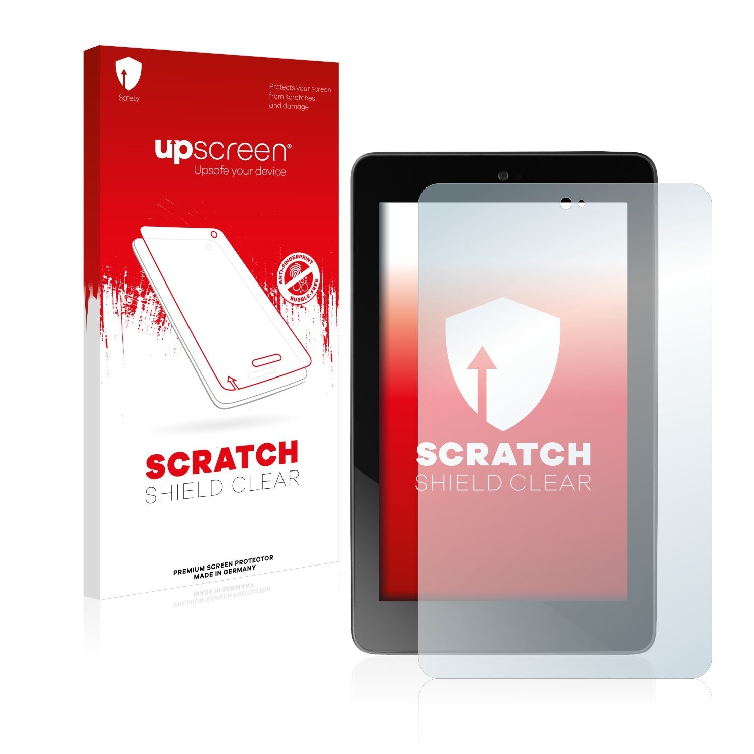 upscreen Schutzfolie für ASUS Nexus 7 Tablet 2012, Displayschutzfolie, Folie klar Anti-Scratch Anti-Fingerprint