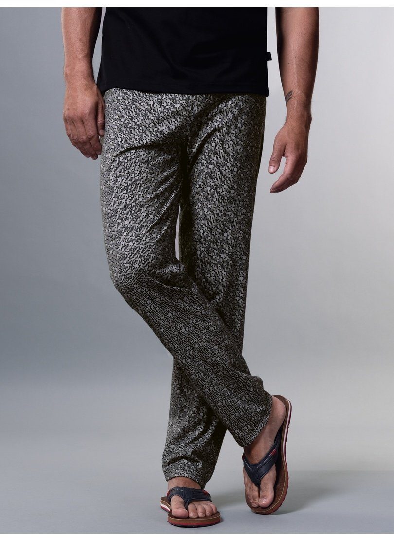 Trigema Schlafanzug TRIGEMA Pyjamahose mit Allover-Print