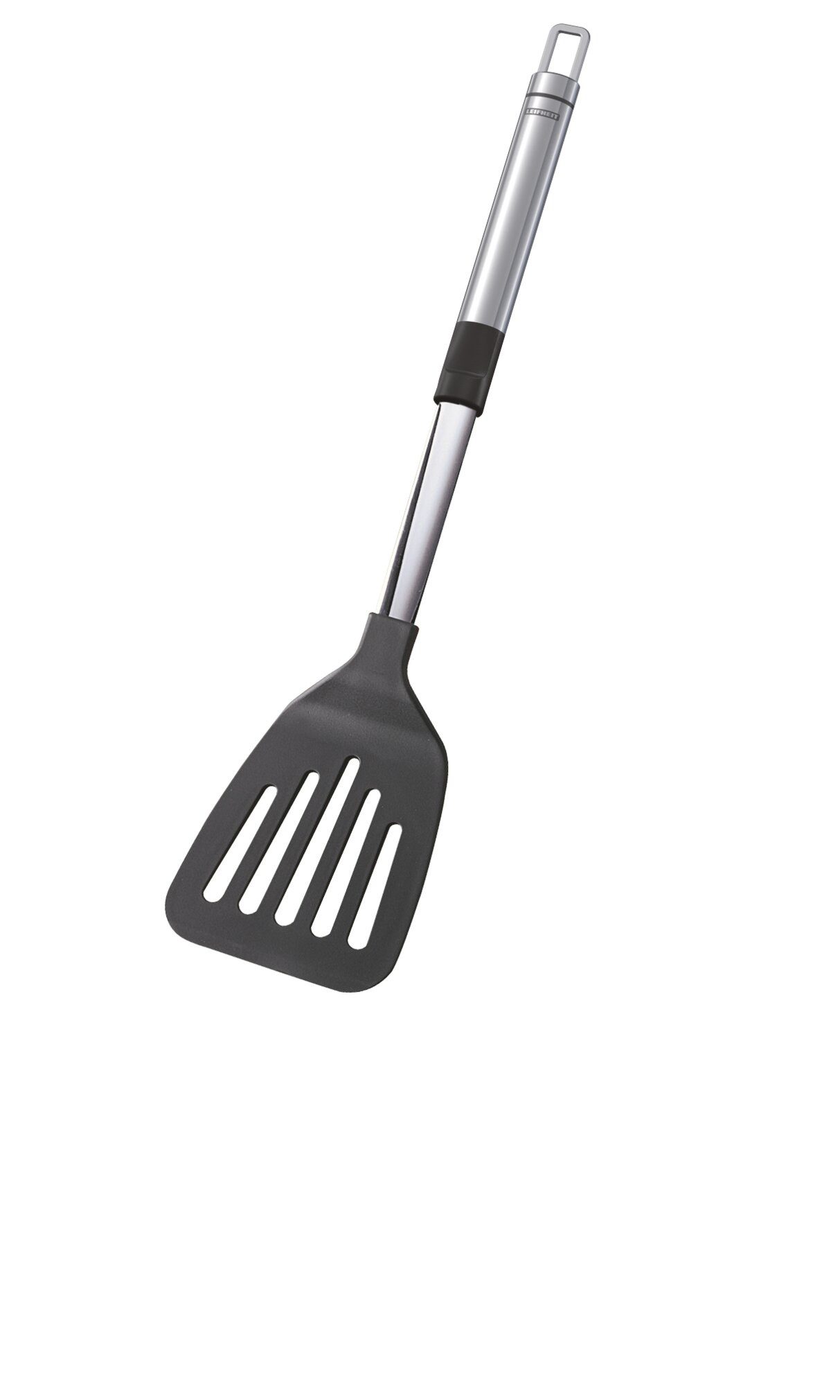 Leifheit Pfannenwender Pfannenwender Edelstahl und Nylon, Edelstahl und Nylon, hitzebeständig, ovale Griffform, hochwertig – Bild 4 von 5