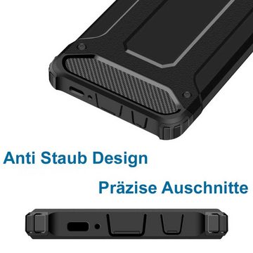 FITSU Handyhülle Outdoor Hülle für Samsung Galaxy S10e Schwarz, Robuste Handyhülle Outdoor Case stabile Schutzhülle mit Eckenschutz