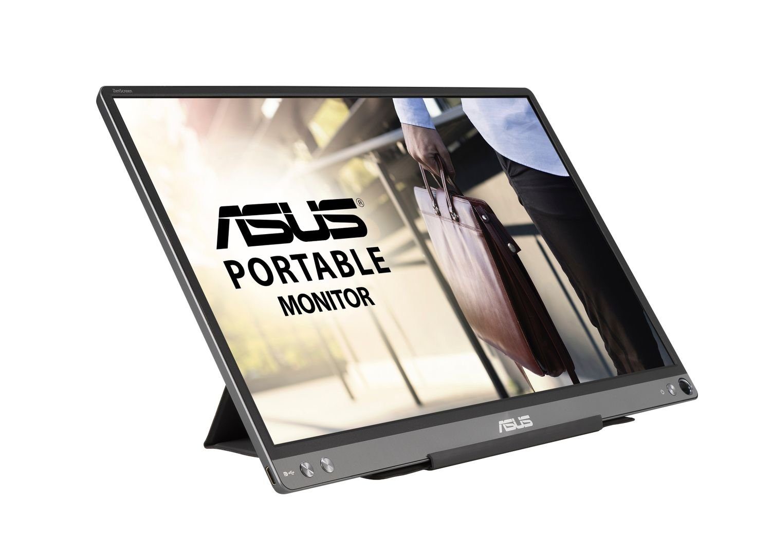 Asus MB16ACE Smart Monitor (39.62 cm/16 ", 1920 x 1080 px, 5 ms Reaktionszeit, IPS, 16:9, schwarz)