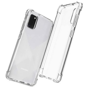 CoolGadget Handyhülle Transparent als 2in1 Schutz Cover Set für das Samsung Galaxy A13 5G 6,5 Zoll, 2x Glas Display Schutz Folie + 1x TPU Case Hülle für Galaxy A13 5G