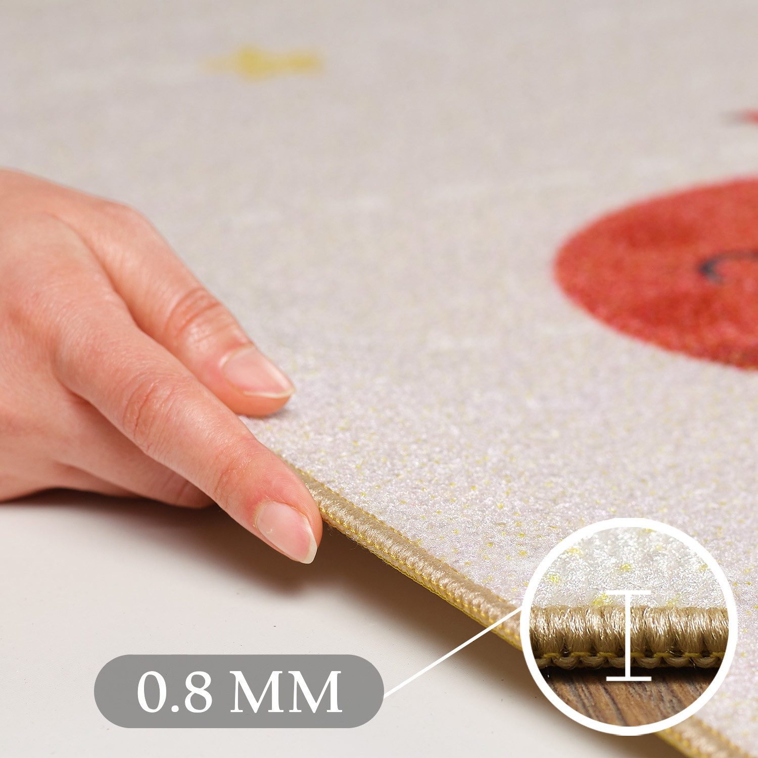 Carpettex Kinderteppich Planeten Design, Rechteckig, Höhe: 7 mm, Jungen-Mädchen Babyzimmer Teppich Kinderzimmer
