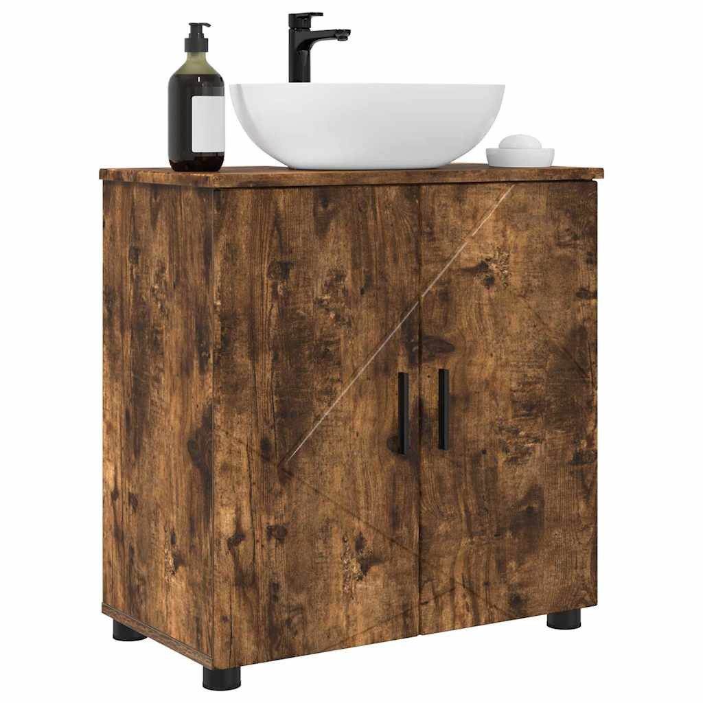 vidaXL Badezimmerspiegelschrank Badezimmer Schrank Räuchereiche 61 günstig online kaufen