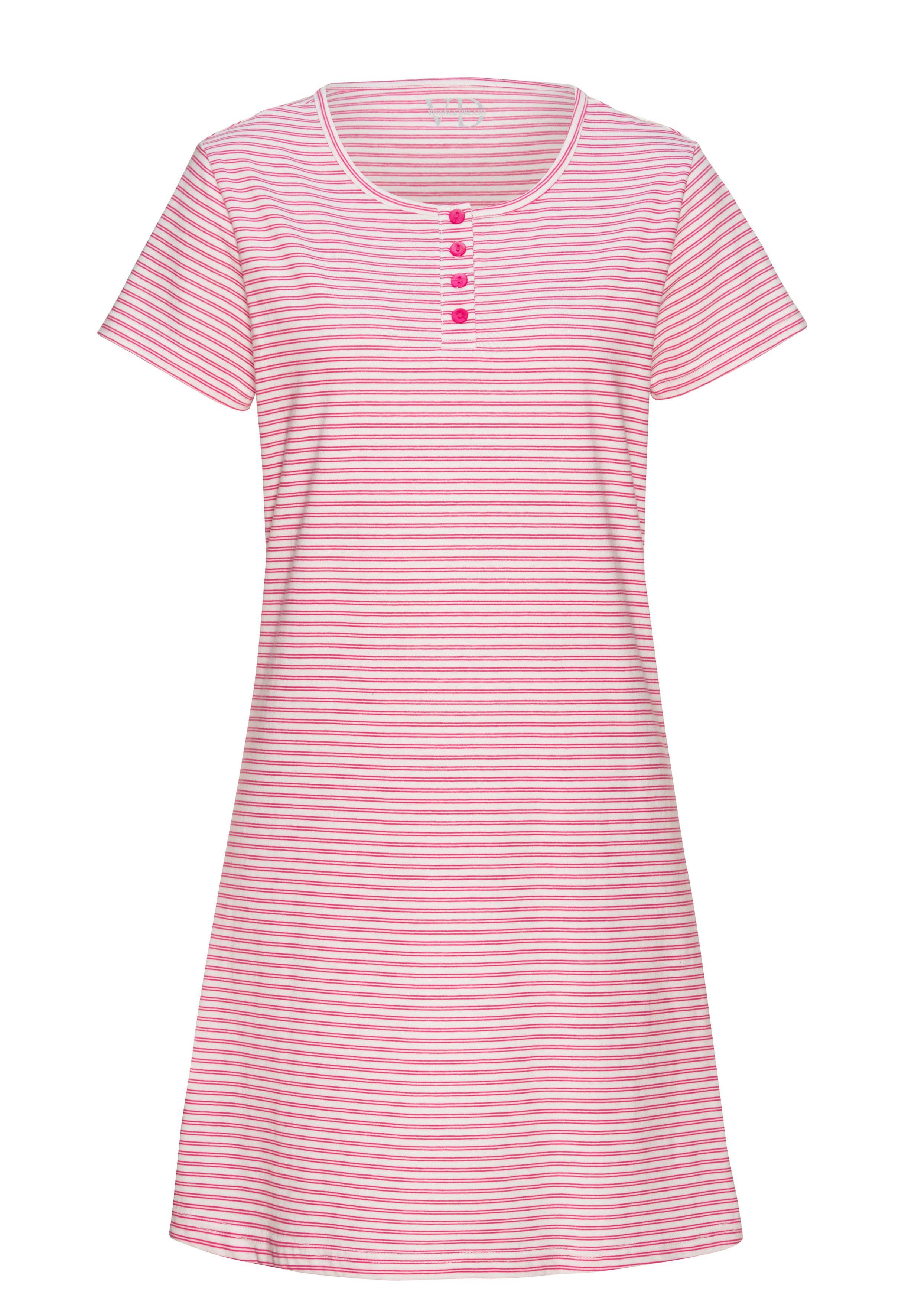 Vivance Dreams Nachthemd mit garngefärbten Streifen günstig online kaufen