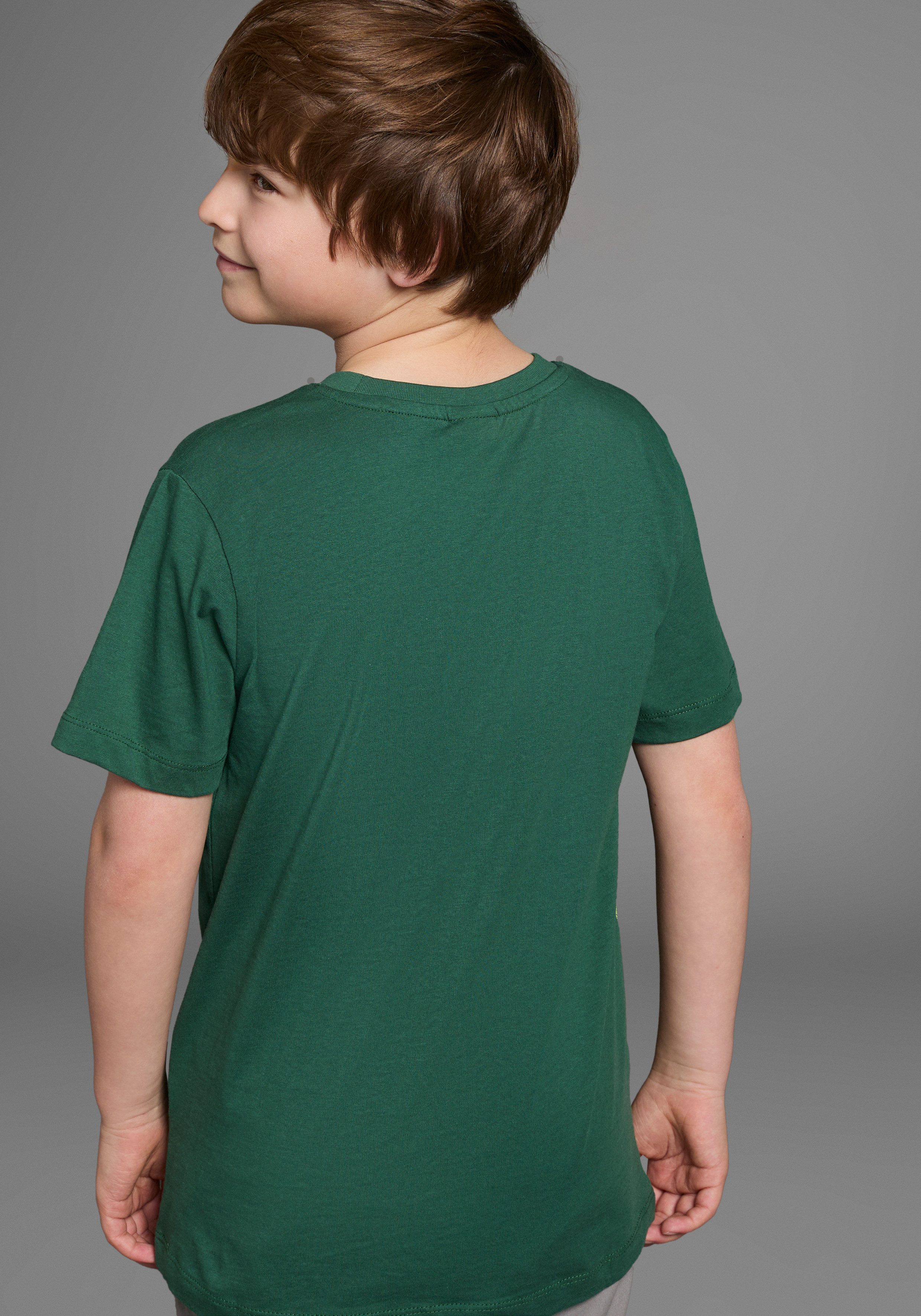 KIDSWORLD T-Shirt GECKO Kurzarm, Basic-Passform, bedruckt, Rundhalsausschnitt
