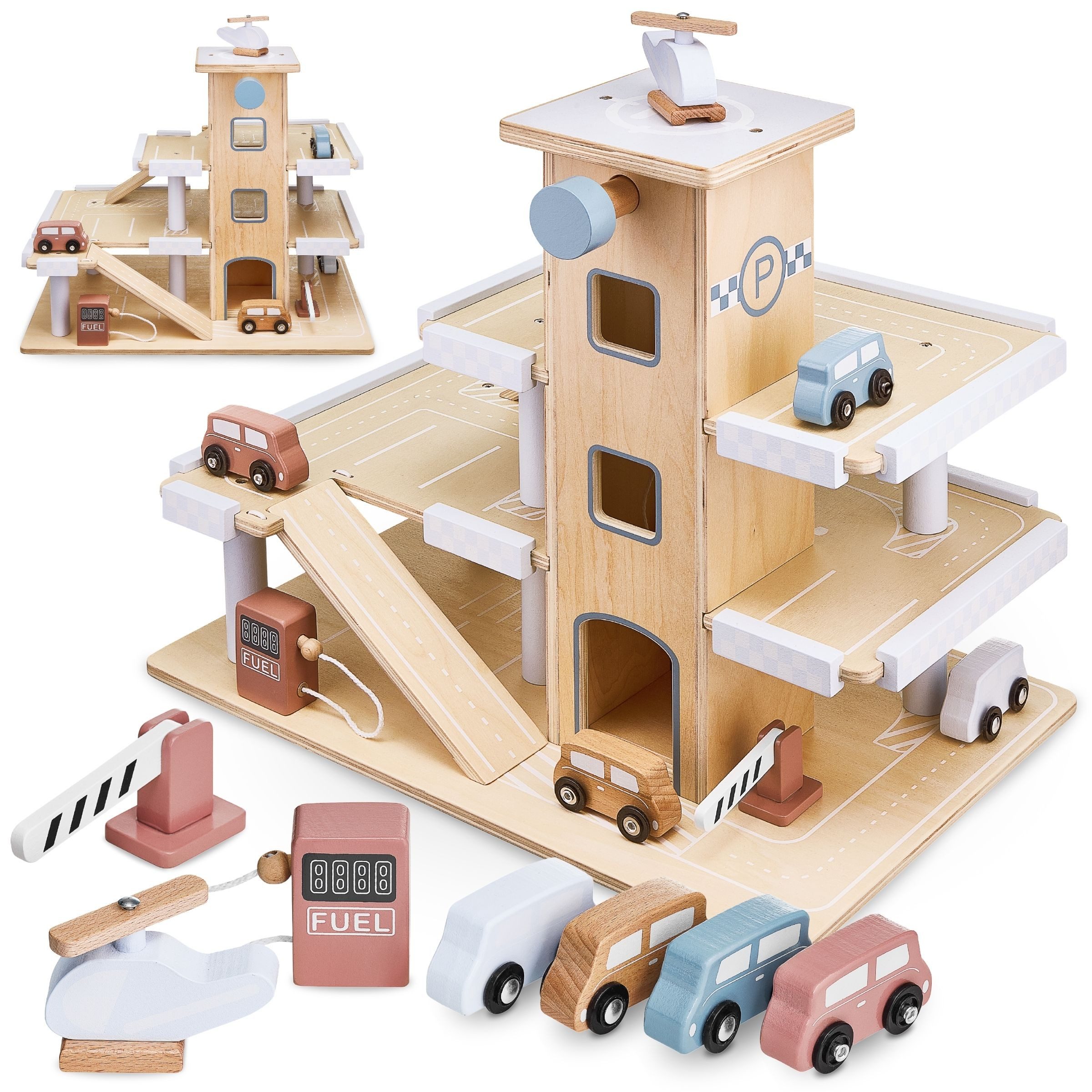 Mamabrum Spiel-Parkhaus Parkhaus aus Holz – günstig online kaufen