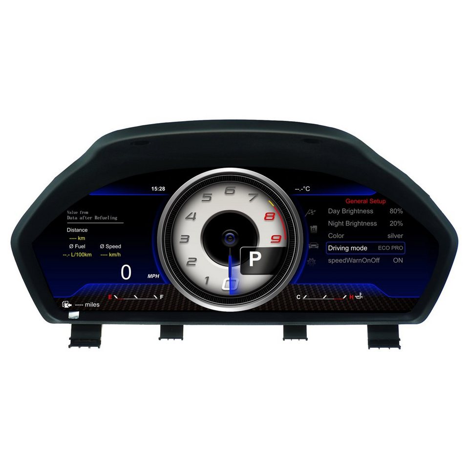 TAFFIO Tachometer Für BMW E65 E66 Alpina B7 Digital Tacho Kombiinstrument  LED