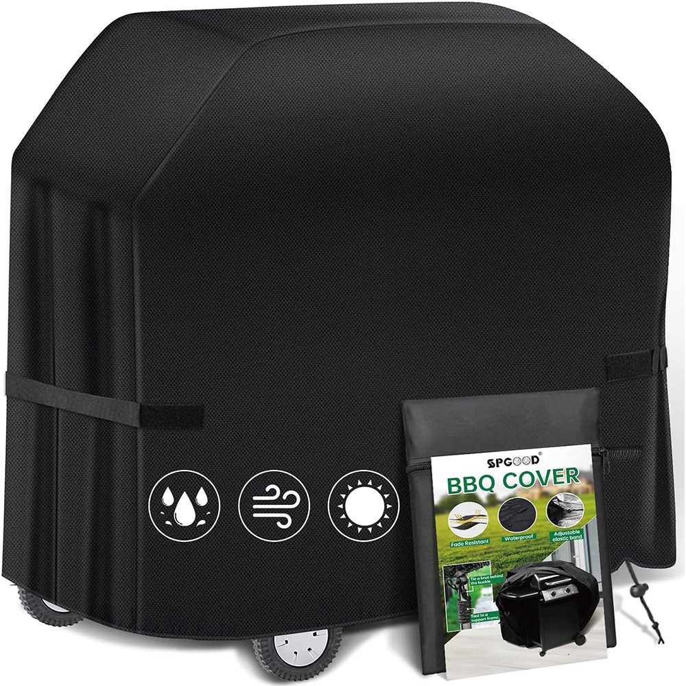 TUWENA Grill-Schutzhülle Grillabdeckung Wetterfest, Gasgrill Abdeckhaube, Reißfest Schutzhülle, Wasserdicht, Winddicht, UV-Beständiges, Reißfest, Lichtecht,Staubdicht