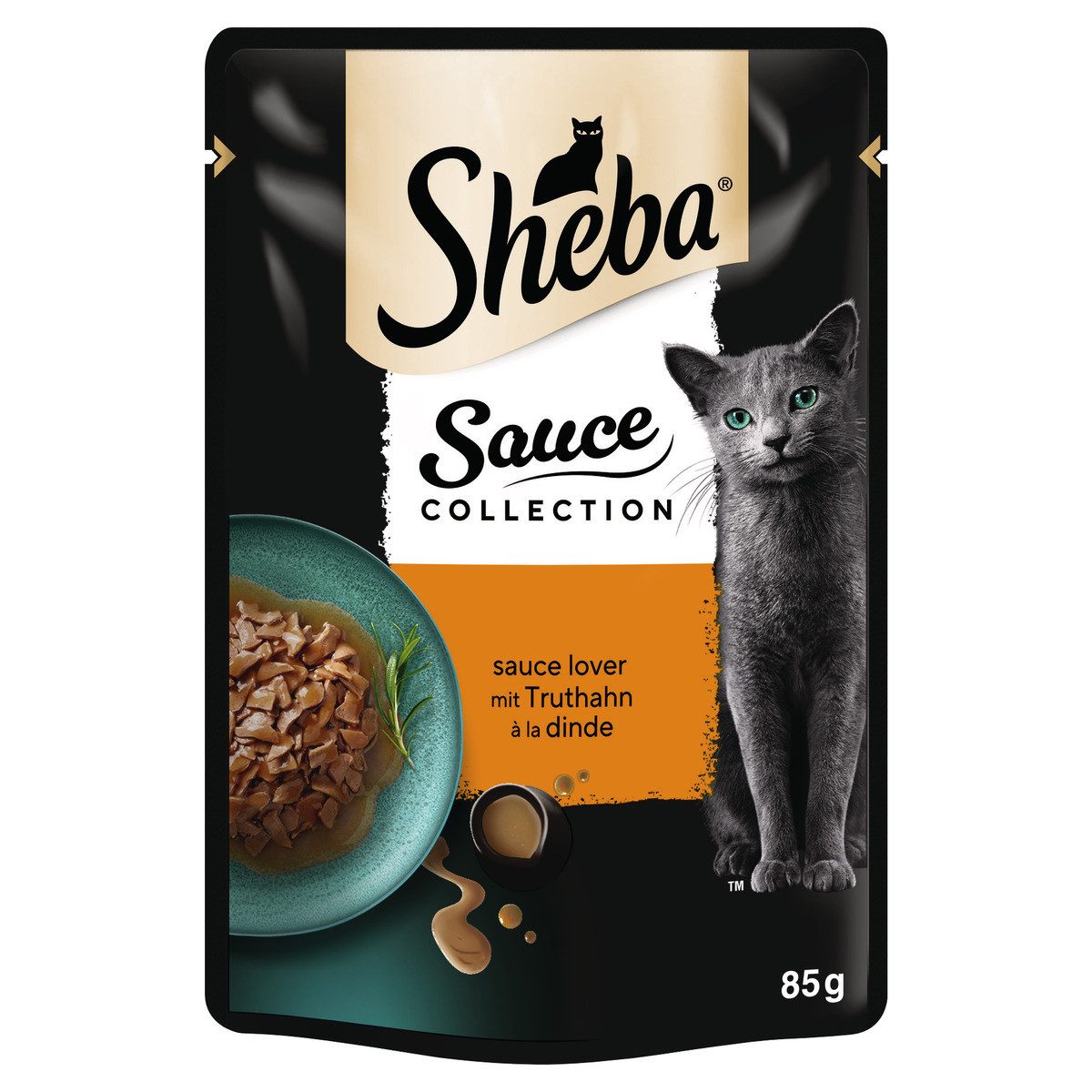 Sheba Sauce Collection Sauce Lover Truthahn 85 g, Nassfutter für: Katze von Sheba