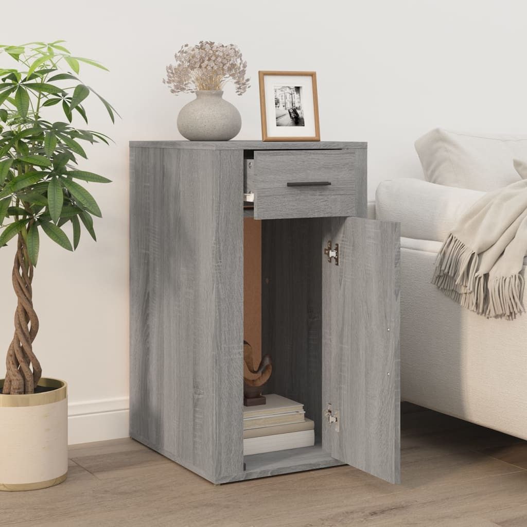 vidaXL Stauraumschrank Büroschrank Grau Sonoma 40x49x75 günstig online kaufen