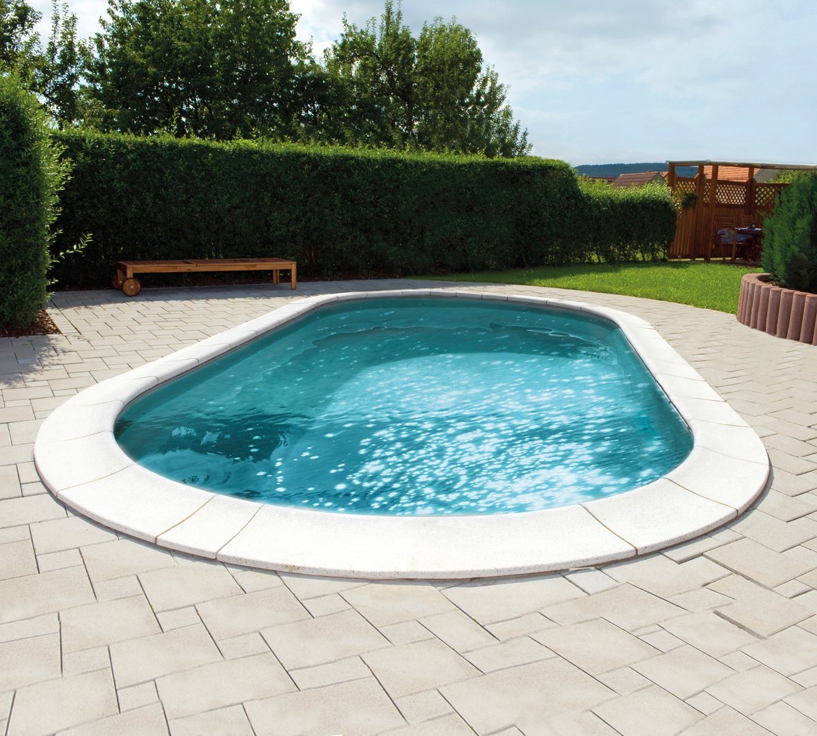 Thumbnail - my POOL BWT Ovalpool PREMIUM mit grauer Innenfolie (Set, 2-tlg), Höhe 120 cm, in verschiedenen Größen