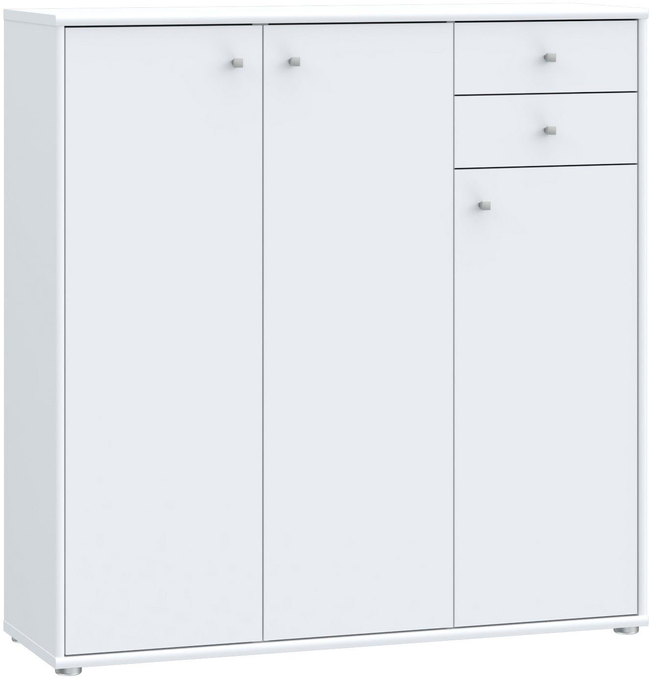 FORTE Kommode Tempra, Kommode, 3 Türen, 2 Schubkästen, viel Stauraum, Breite 108,8 cm