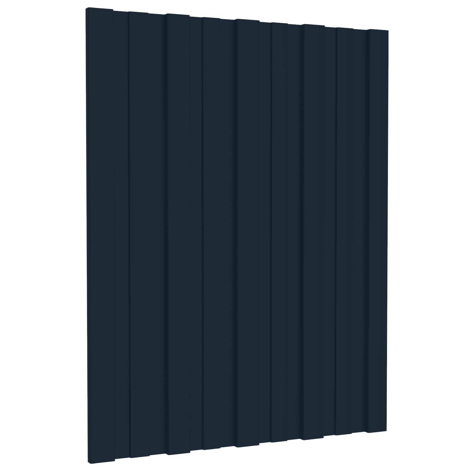 vidaXL Terrassendach Dachpaneel 36 Stk. Anthrazit 60 x 45 cm Verzinkter Stahl, (36-St)