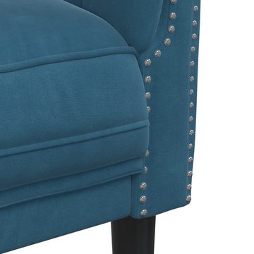 vidaXL Sofa Sessel Blau Samt