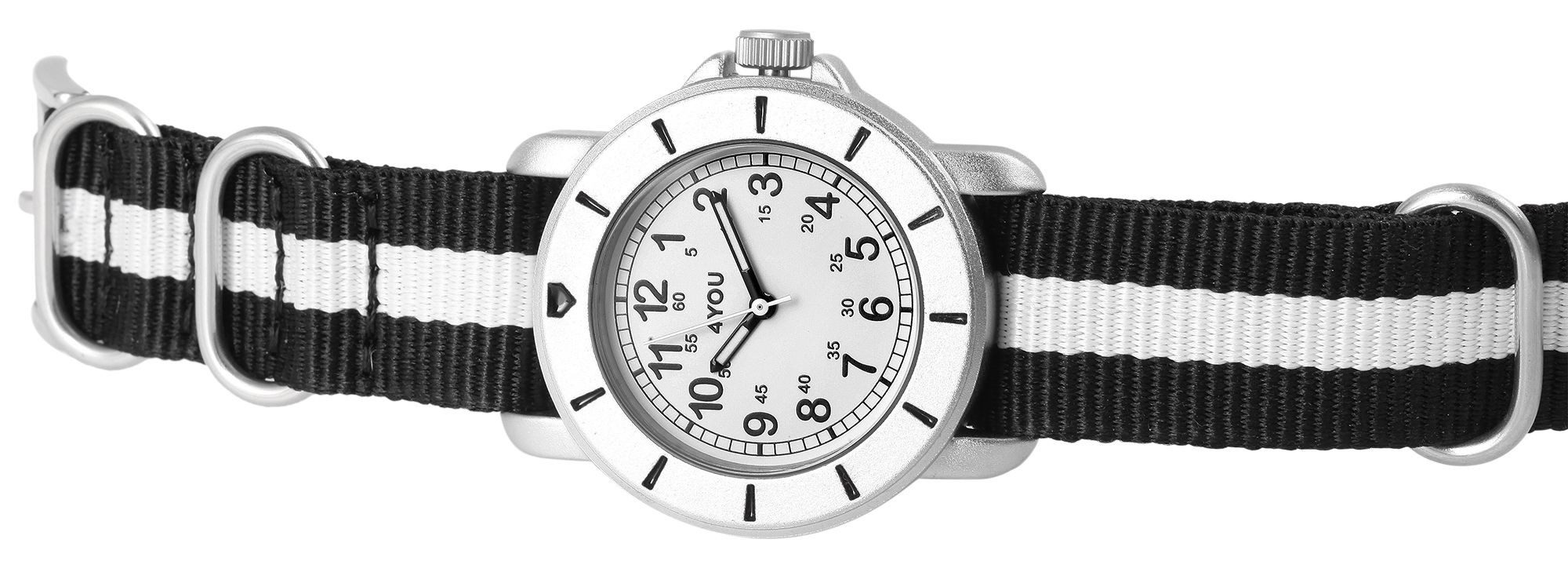 4YOU Quarzuhr 250002000 4You Unisexuhr mit Textilband