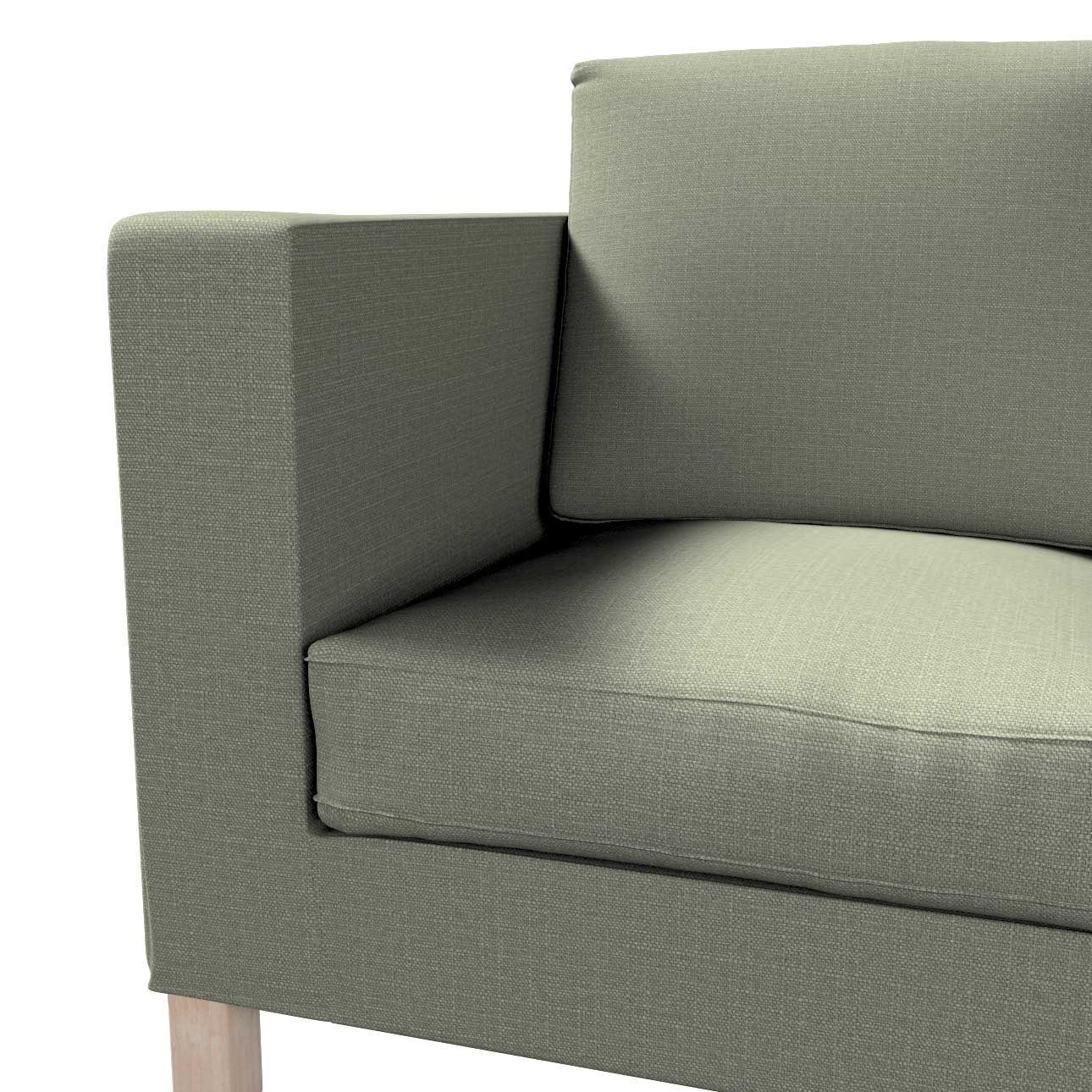 Sofahusse Karlanda 2-Sitzer Sofa nicht kurz, ausklappbar Dekoria Living khaki II