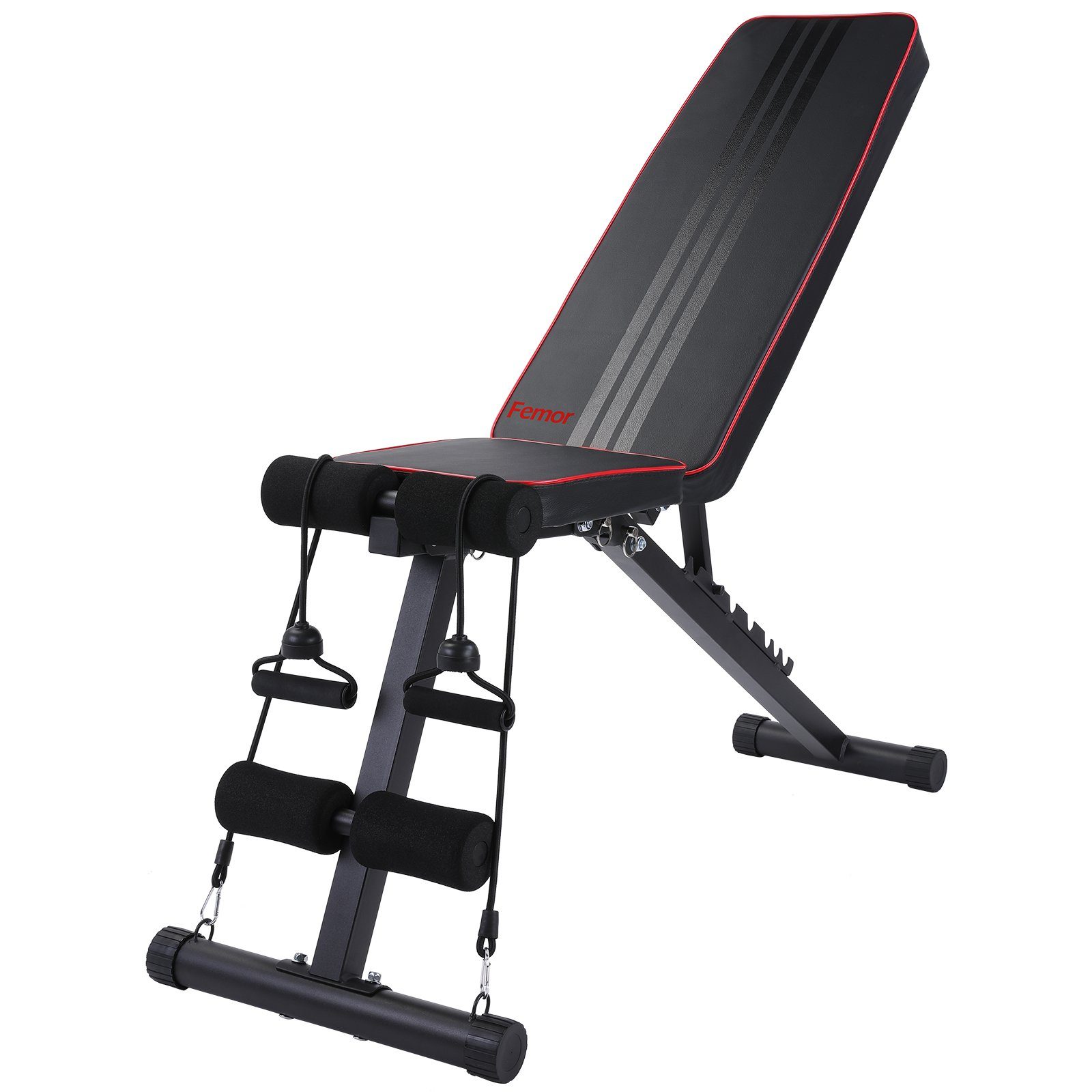 Femor Hantelbank, klappbare Fitness Trainingsbank, Multifunktion Bank