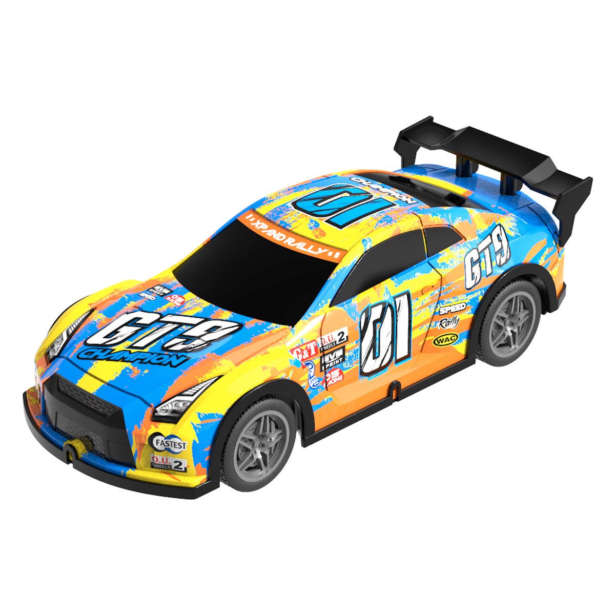 Jollity RC-Auto Ferngesteuertes RC Auto – 10 km/h, mit Lichtern & Fernbedienung