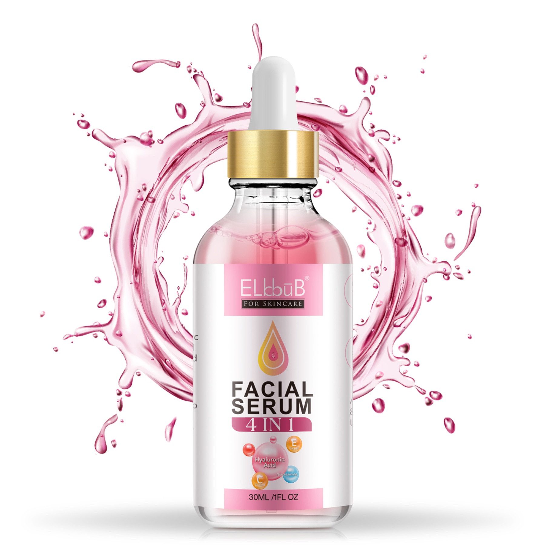P-Beauty Cosmetic Accessories Gesichtsserum Gesichtsserum Anti-Aging Anti Falten Hyaluronsäure Vitamin C E Vegan, 1-tlg.