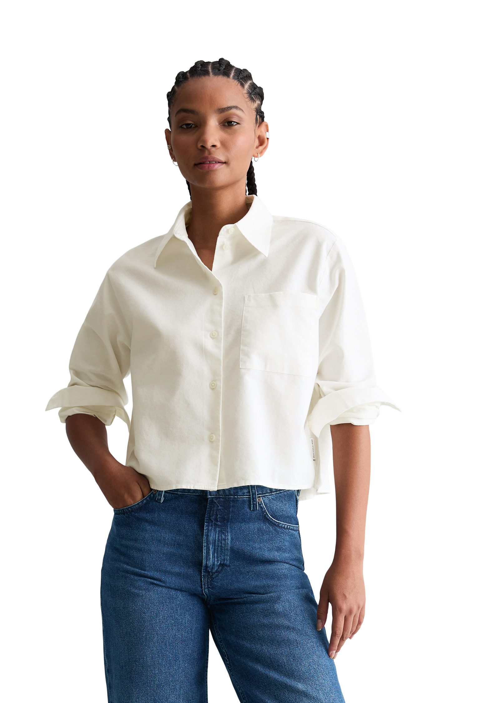 Marc O'Polo DENIM Langarmbluse aus Organic Cotton