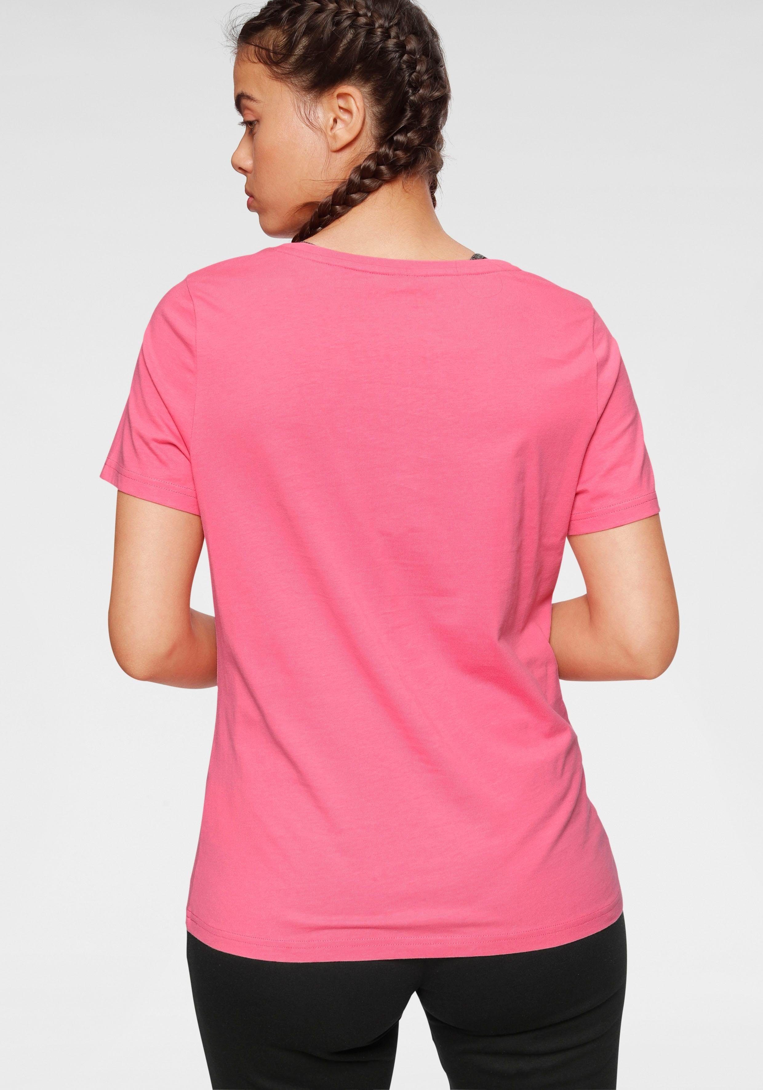 H.I.S T-Shirt Essential-Basics (3er-Pack) figurumspielender Schnitt, aus Baumwolle