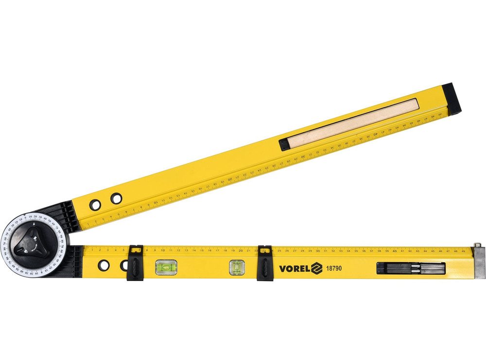 Yato Winkelmesser Winkelmesser 3-in-1 – Winkel, Wasserwaage & Zirkel, (1-tlg)