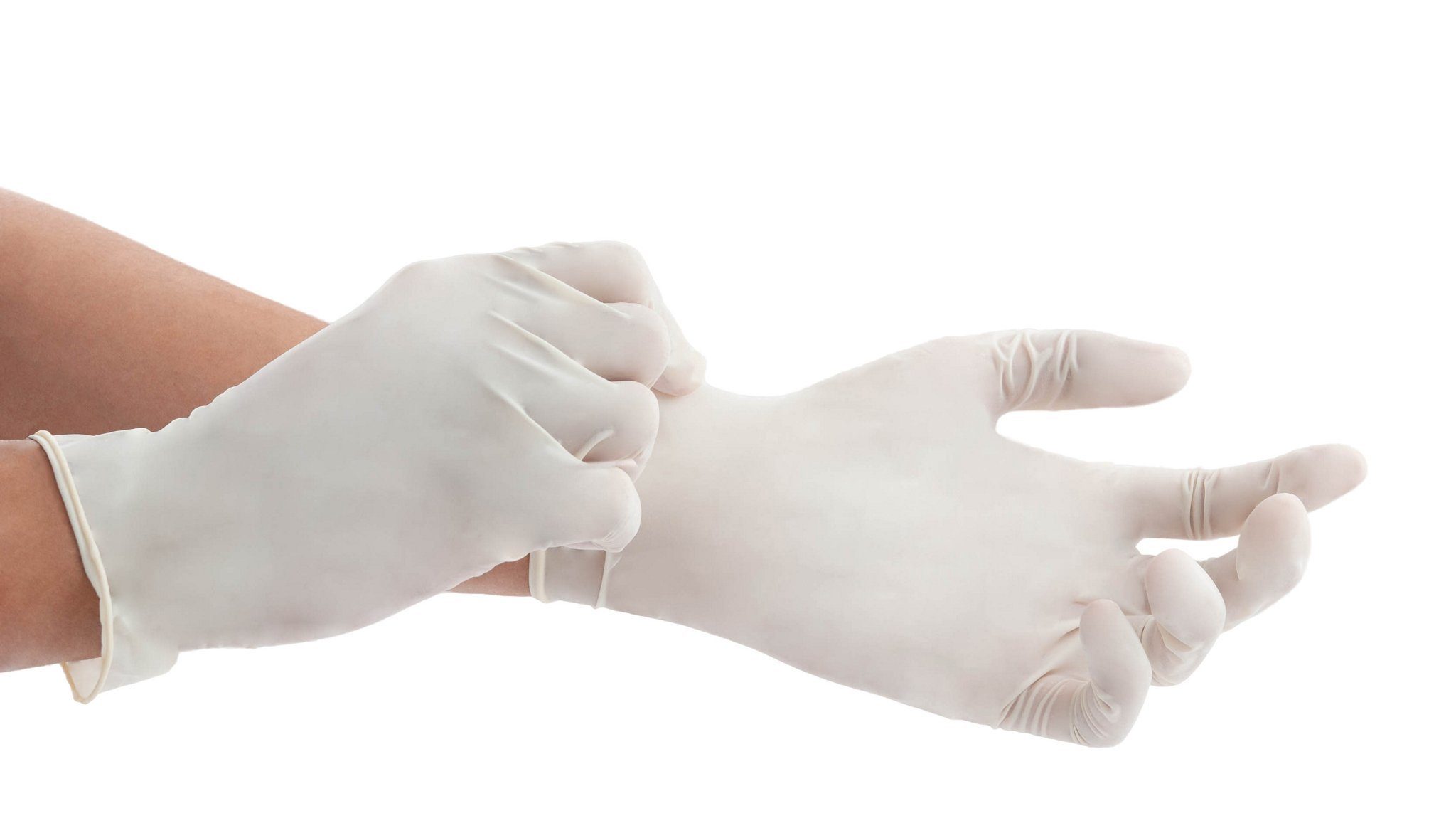 Polycare Einweghandschuhe Polycare Latexhandschuhe ungepudert - 100 Stück