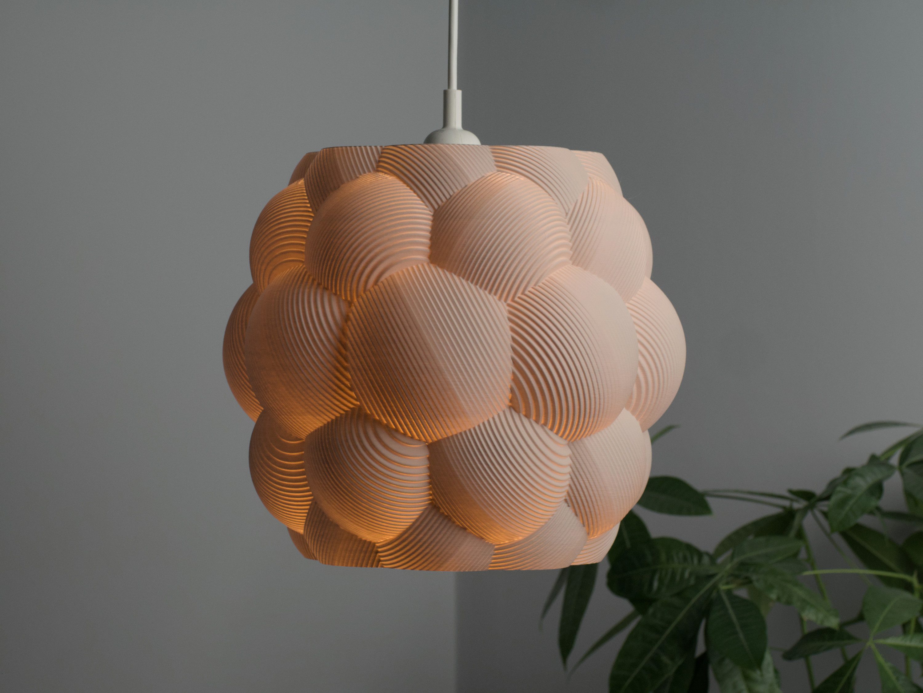 Roomberry LED Pendelleuchte Lampenschirm Bubble Gum – Design-Lampenschirm für E27 Pendelleuchten, ohne Leuchtmittel, geeignet für E27 Pendelleuchten - Hängelampen - Deckenlampen