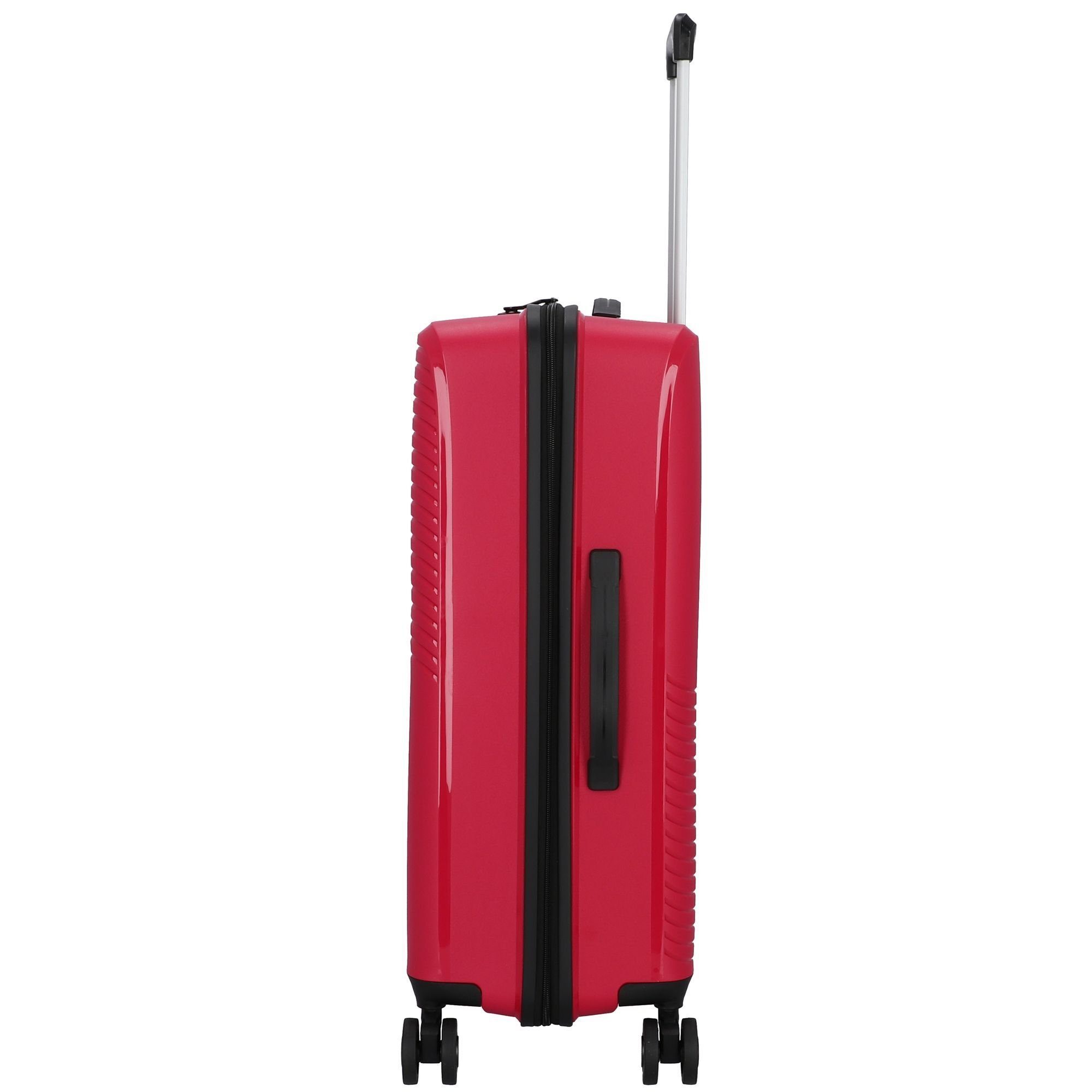 D&N Trolleyset Travel Line 4000, 4 Rollen, (3-teilig, 3 tlg), Polypropylen