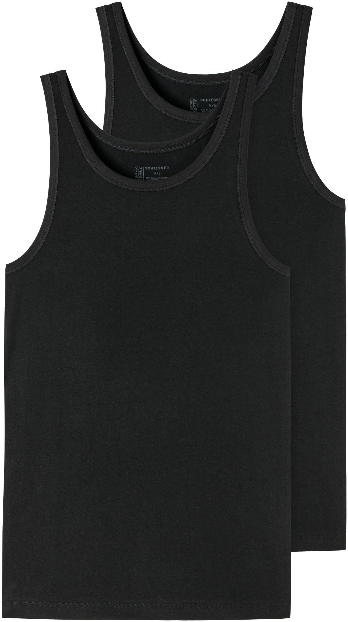 Schiesser Unterhemd 95/5 (2er-Pack) mit seitlichen Nähten günstig online kaufen