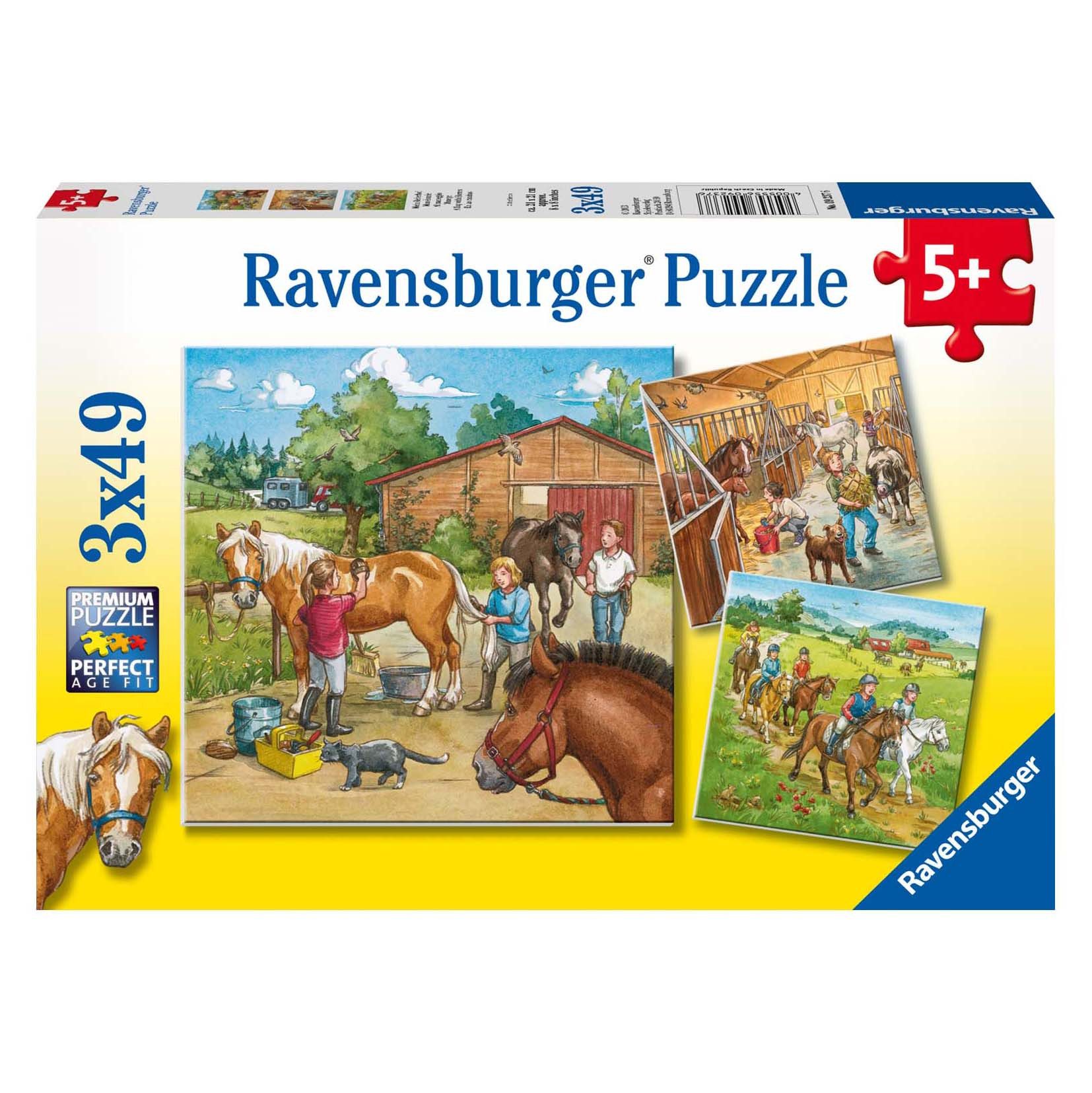 Ravensburger Verlag GmbH Puzzle Ravensburger Puzzle Mein Reiterhof 3x49 Tei günstig online kaufen