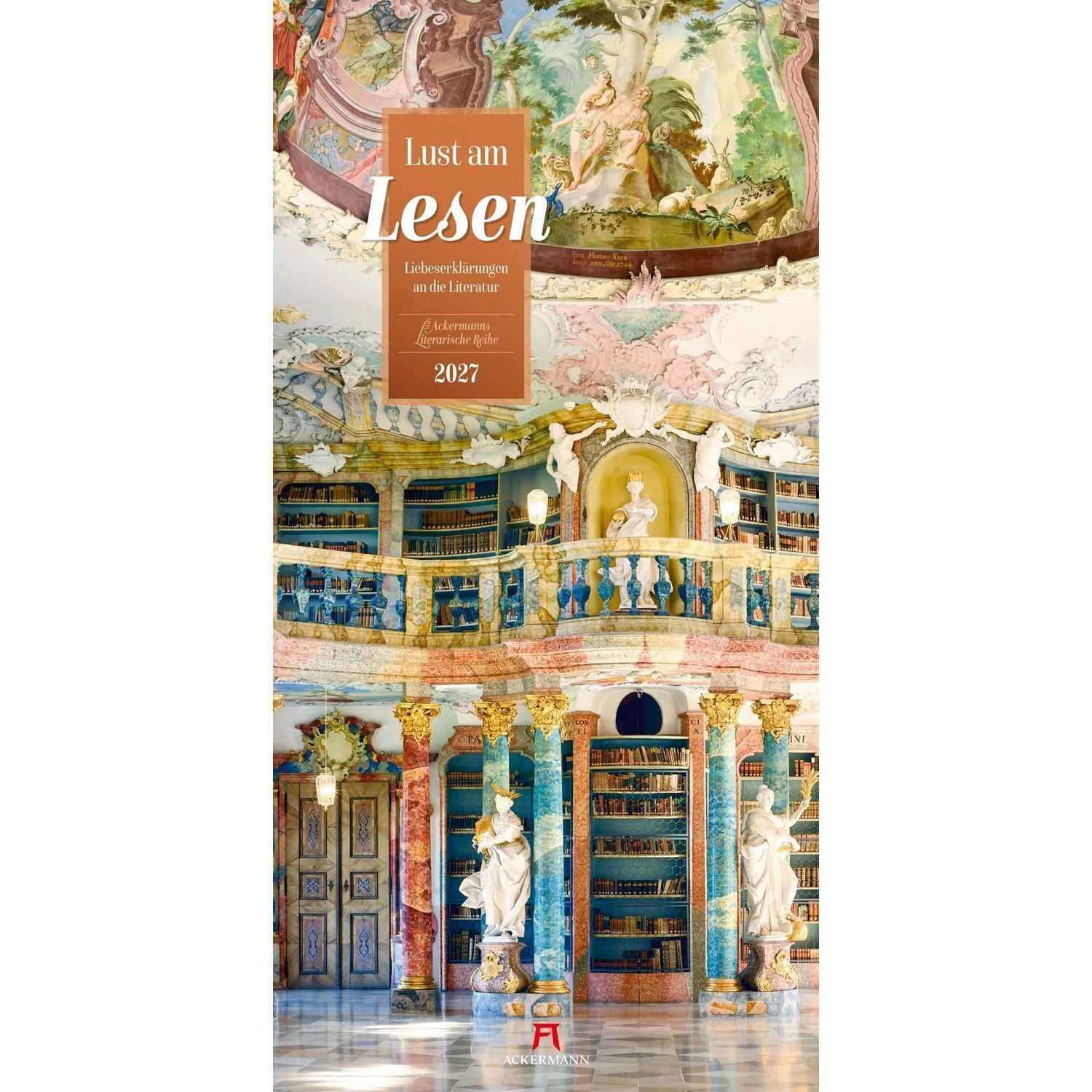 Ackermann Wandkalender Lust am Lesen Literatur-Kalender 2027
