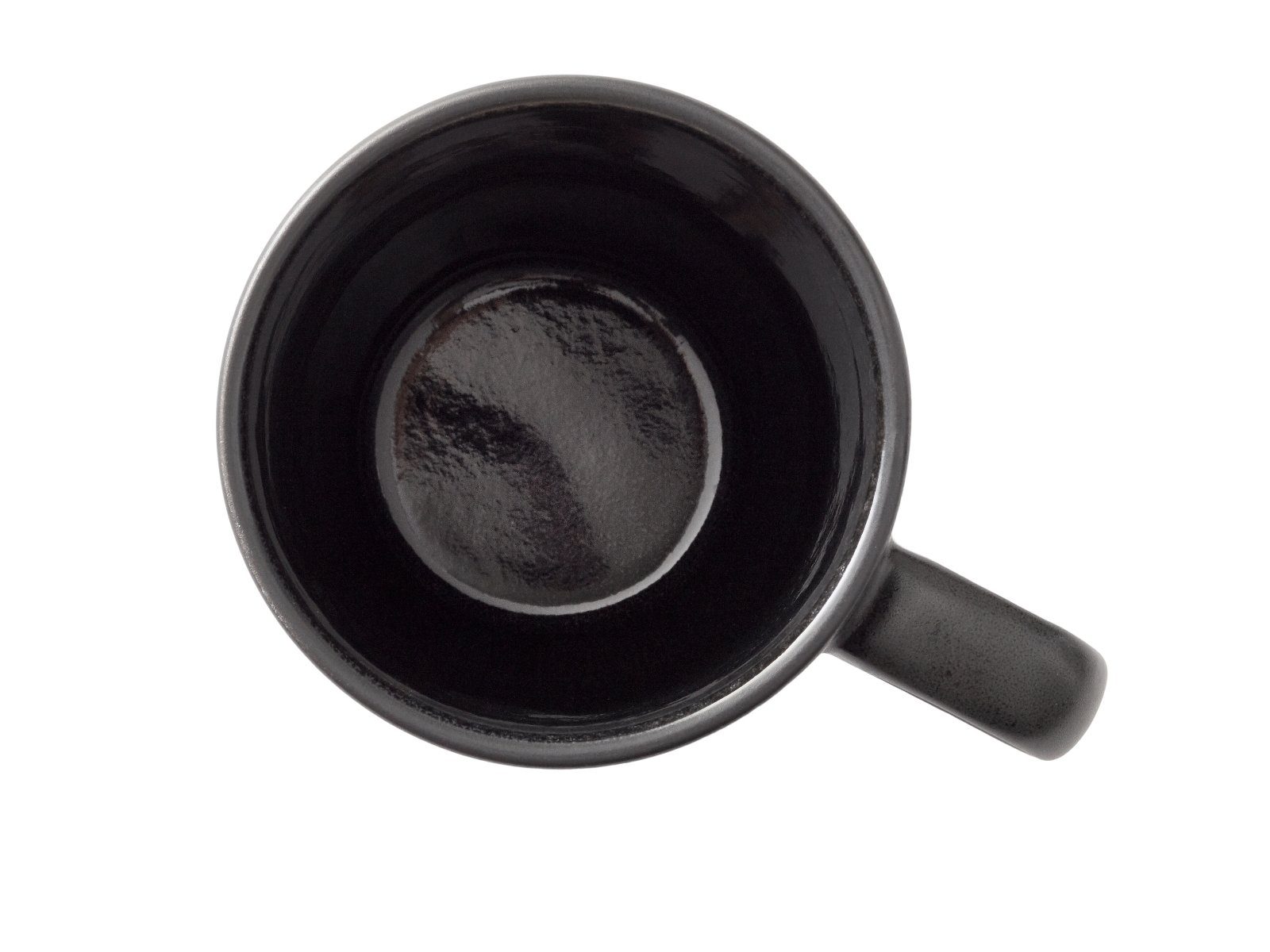 Bitz Becher Becher mit Henkel galaxy black 0,3 l Set4, Steinzeug