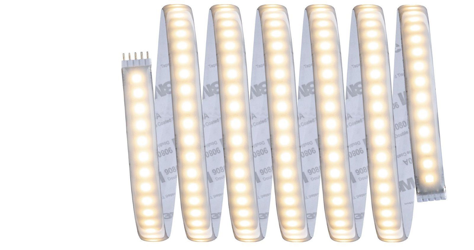 Paulmann LED-Streifen MaxLED 1000 Stripe 2,5m IP44 Cover 2700K 29W 24V Silber Kunststoff, 1-flammig