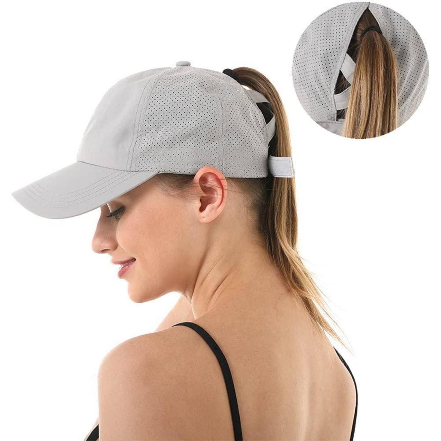 LuxusKollektion Baseball Cap Basecap Damen Herren Sommer Sonnenschutz Outdoor Sportkappe 1-Hellgrau