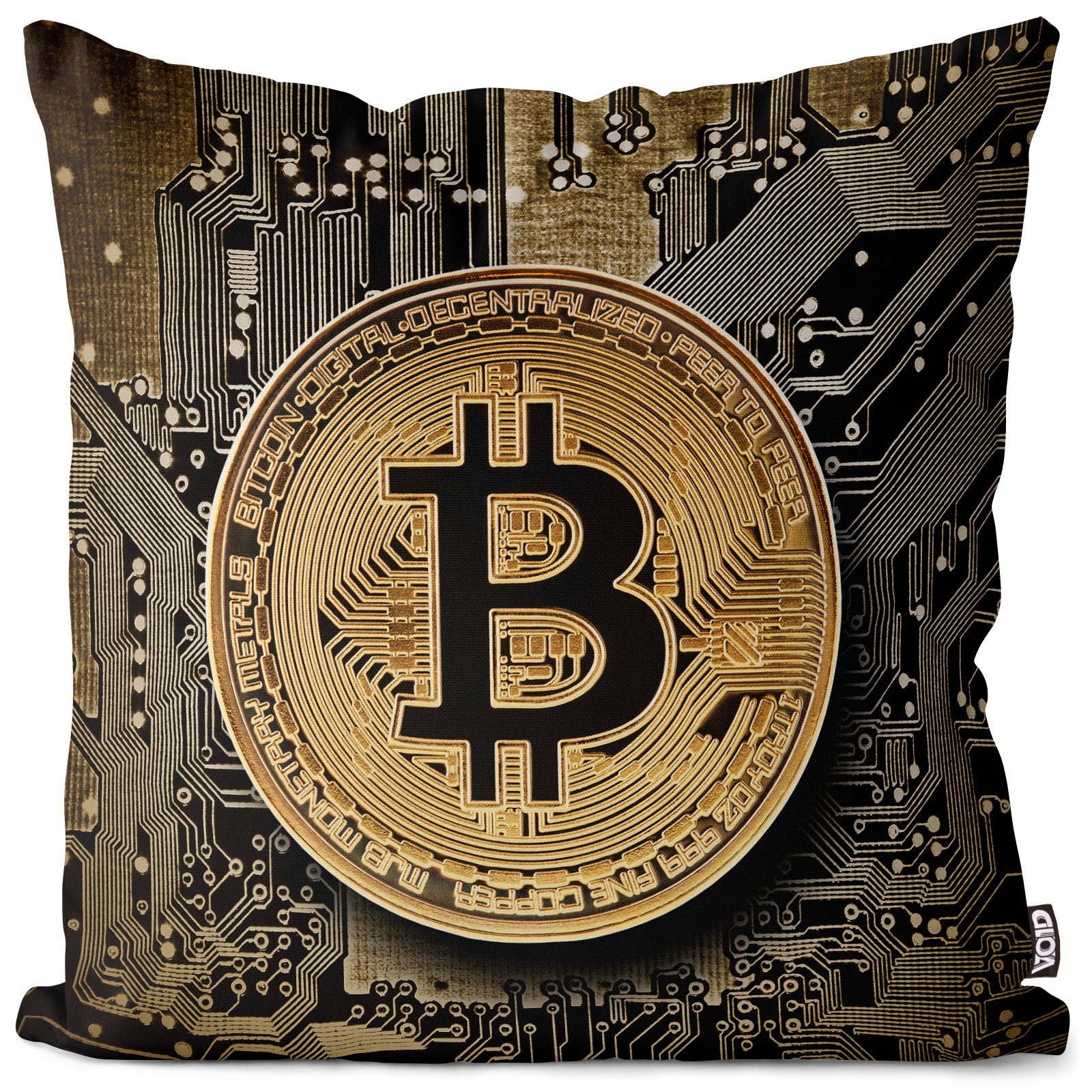 VOID Kissenbezug, (1 Stück), Bitcoin Krypto Digital Coin Münze Währung Wertanlage Gold Crypto Akti