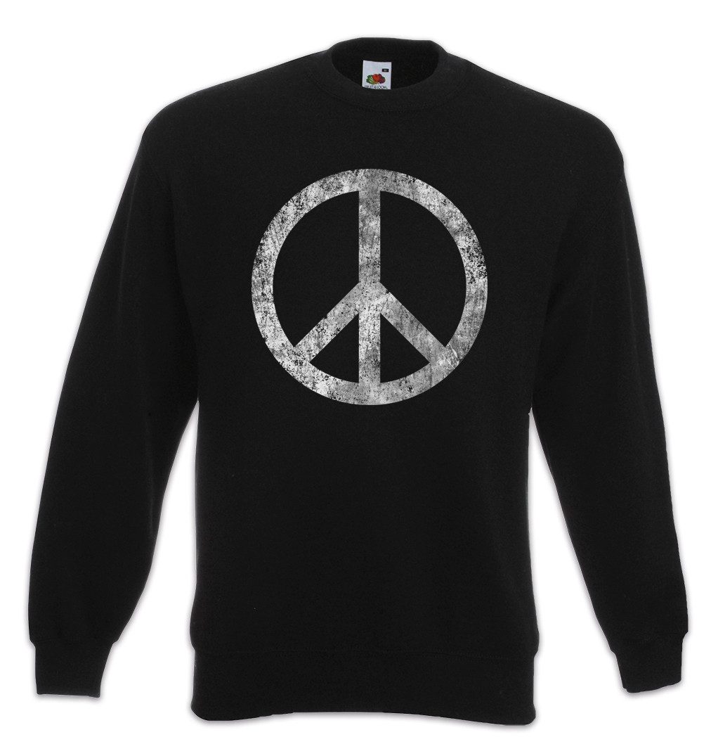 Sweatshirt Peace Symbol Sweatshirt Sign Logo Frieden Regenbogen Hippie 60s Cultur