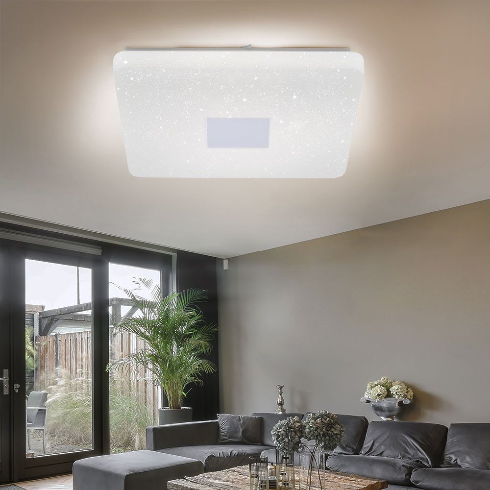 Neutralweiß, Wohnzimmerlampe Deckenleuchte, Leuchtmittel Deckenlampe LED inklusive, dimmbar Warmweiß, Deckenleuchte etc-shop weiß