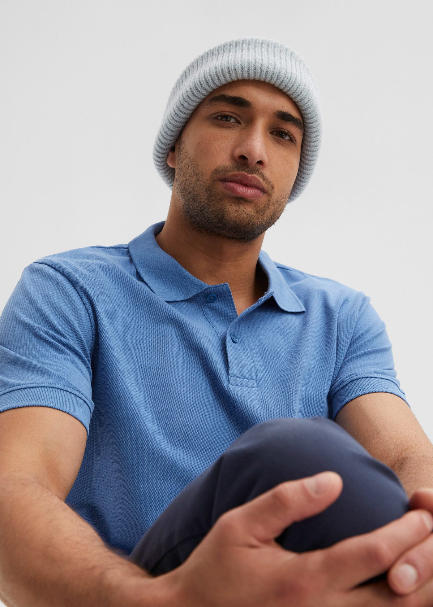 bonprix Poloshirt (1-tlg) Regular Fit, Kurzarm, aus hautfreundlicher Baumwolle