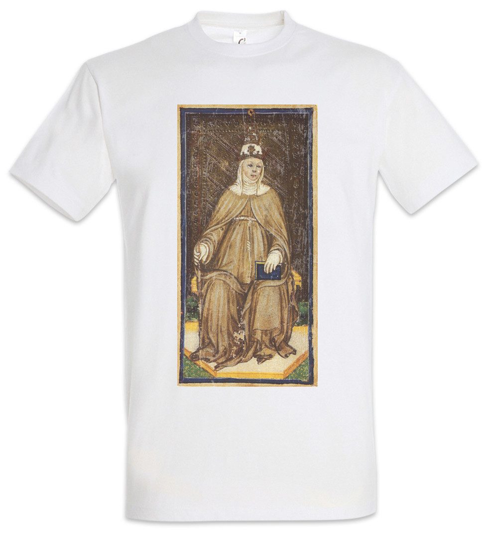 Urban Backwoods Print-Shirt Tarot Arcanum High Priestess Herren T-Shirt Karte Karten Card Voddoo (1-tlg) Der Papst Priester The