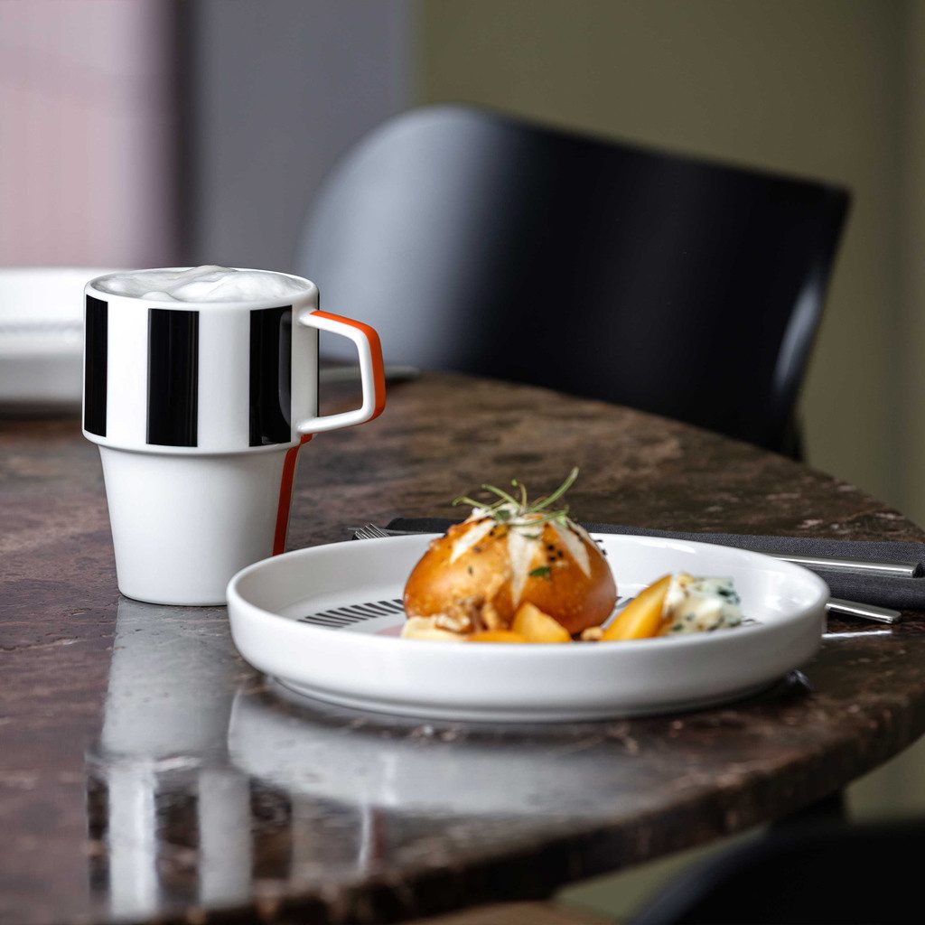 Villeroy & Boch Frühstücksteller Memphis Collection Frühstücks-/Dessertteller, (1 St), Premium Porcelain, mikrow.- & spülm.sicher, Made in Germany
